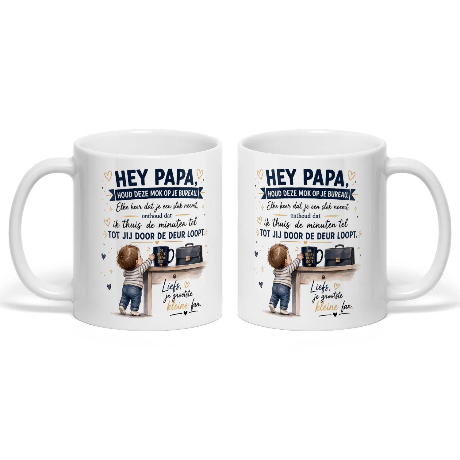 Papa Mok met Tekst – Lief Cadeau voor Vader | Koffiemok Papa | Vaderdag Cadeau Idee | Emotionele Beker van Kind