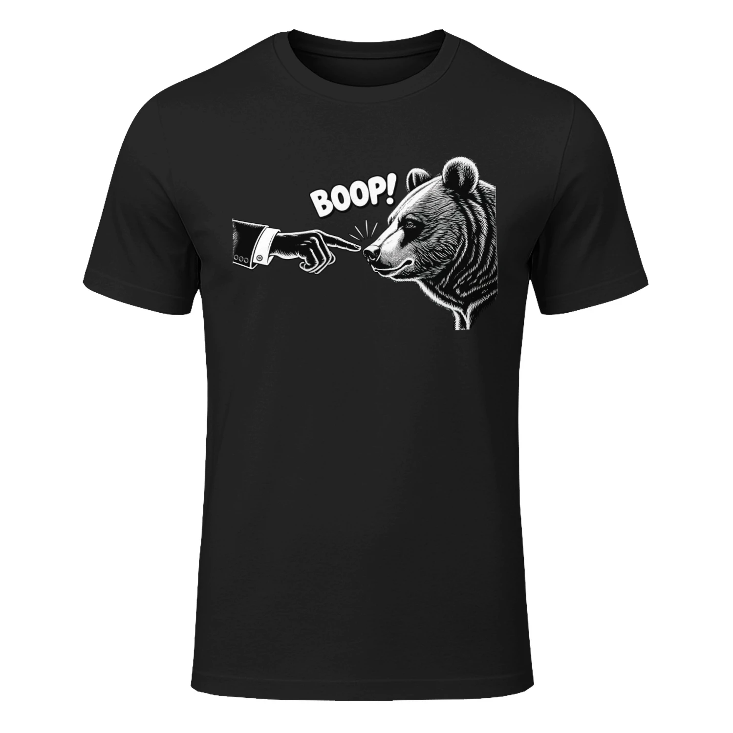 Bären-Boop T-Shirt mit lustigem Bärennasen-Boop-Motiv für Bärenliebhaber Tee