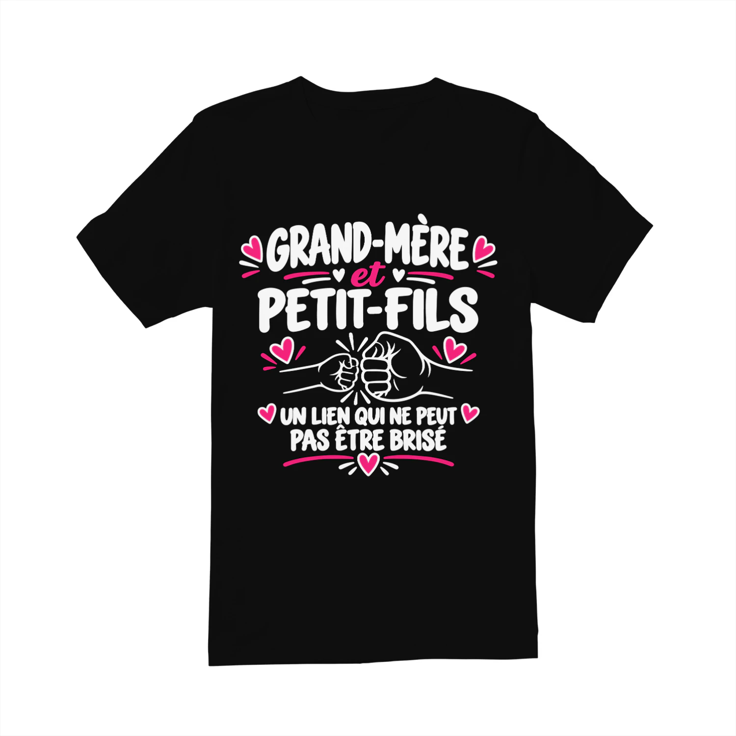 T-shirt Grand-Mère & Petit-Fils Un Lien Qui Ne Peut Pas Être Brisé Cadeau pour Mamie