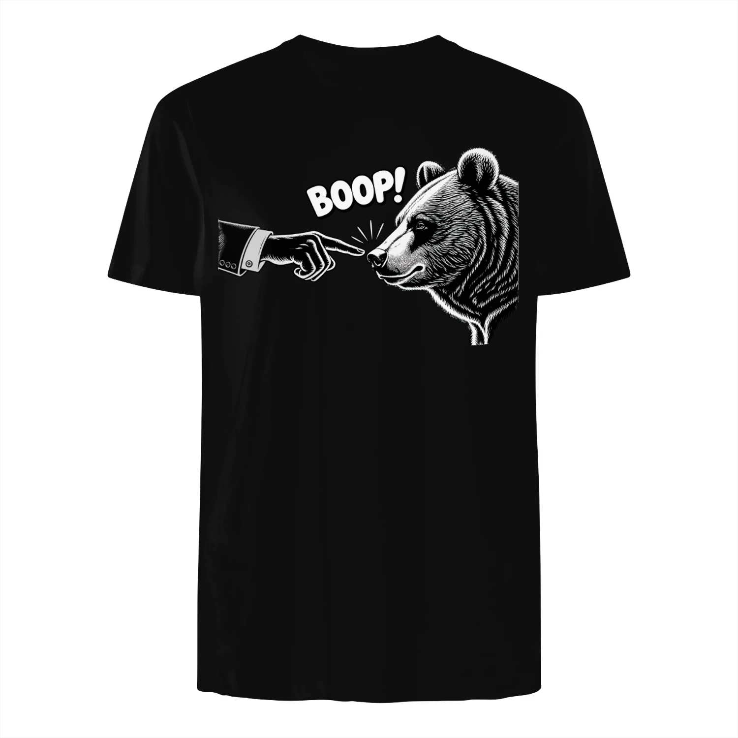 Bären-Boop T-Shirt mit lustigem Bärennasen-Boop-Motiv für Bärenliebhaber Tee