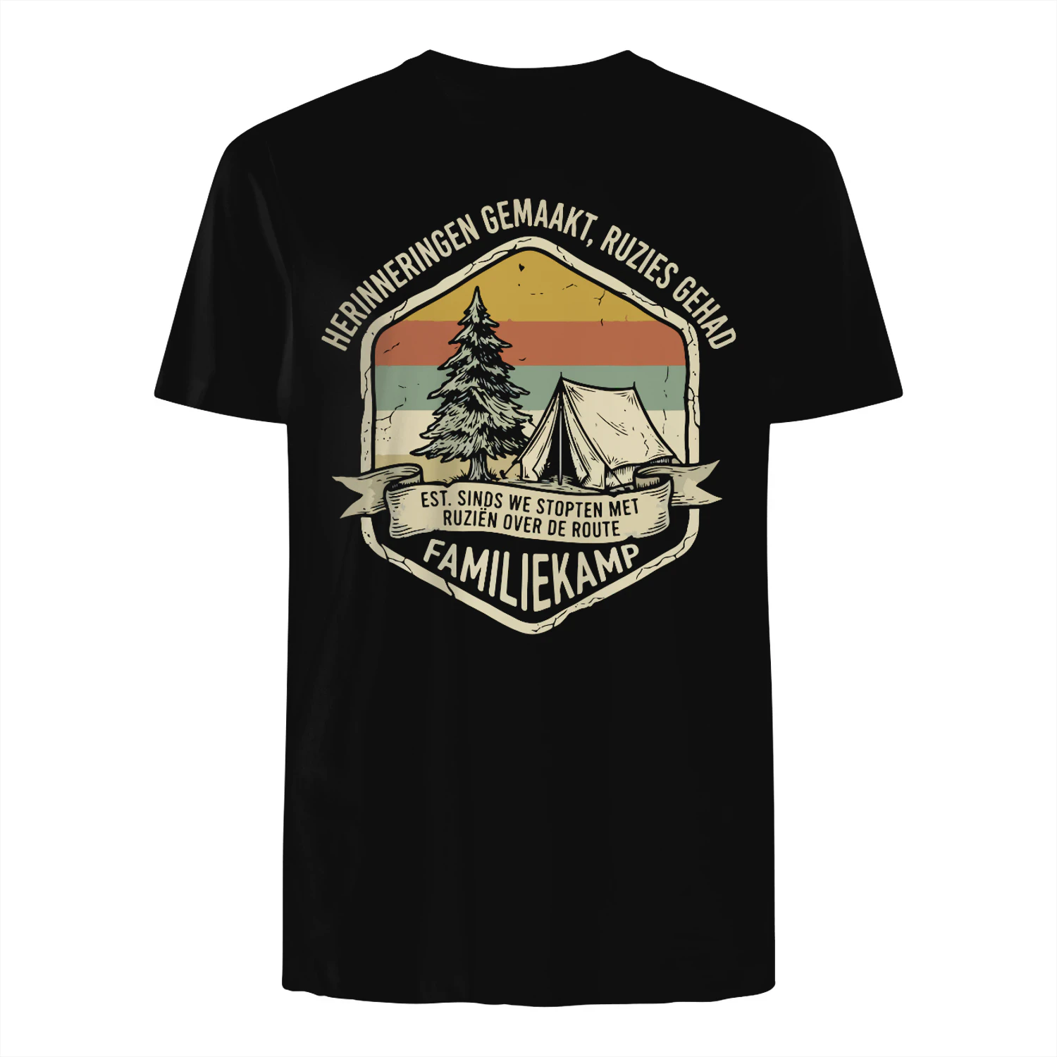 Familie KampTee Grappige Kamperen Shirt Met Tekst Retro Outdoor Shirt Herinneringen Gemaakt Ruzies Gehad Duurzaam Luxe Streetwear Cadeau