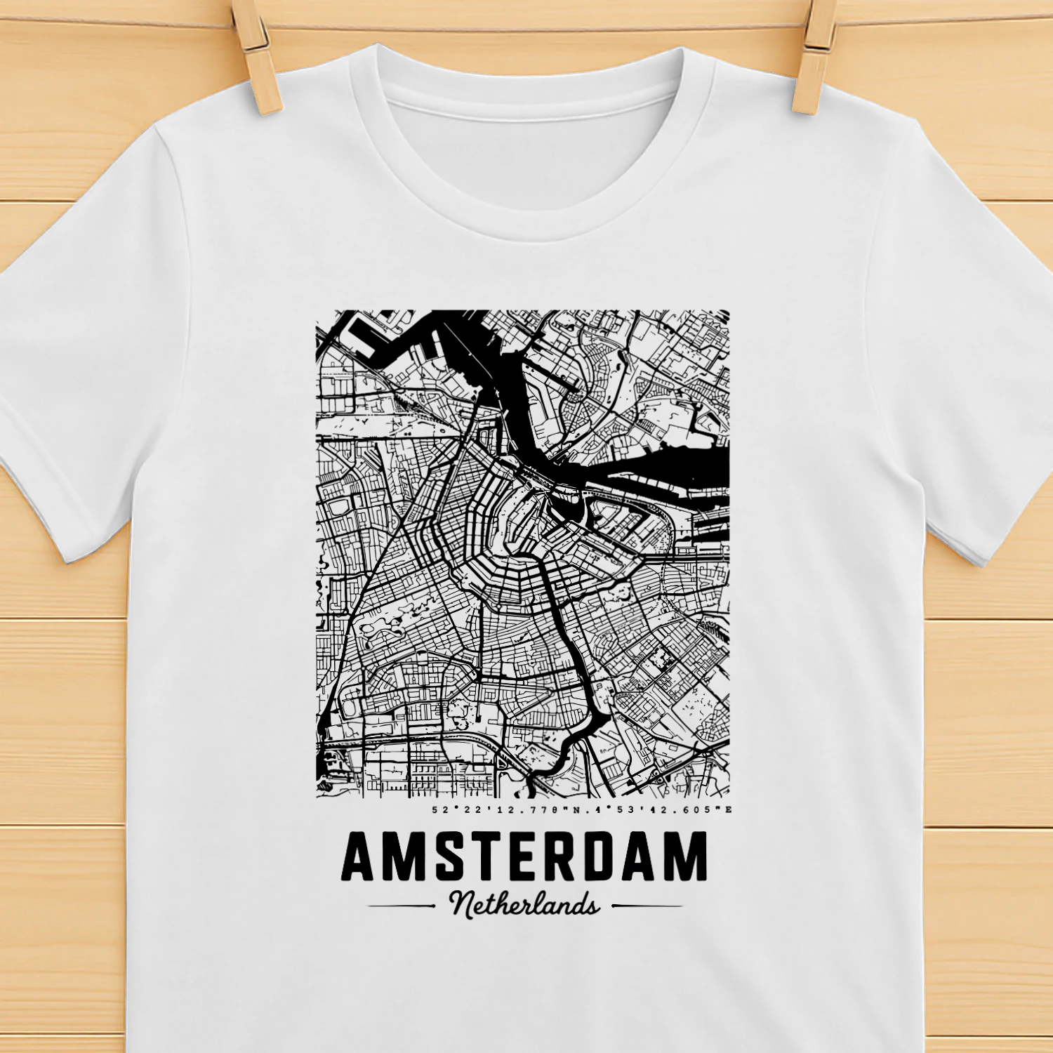Amsterdam mapAmsterdam Stadskaart Wanddecoratie – Minimalistische Amsterdam Plattegrond Poster, Nederland Kaart Decor, Moderne City Map Kunst, Reis Cadeau