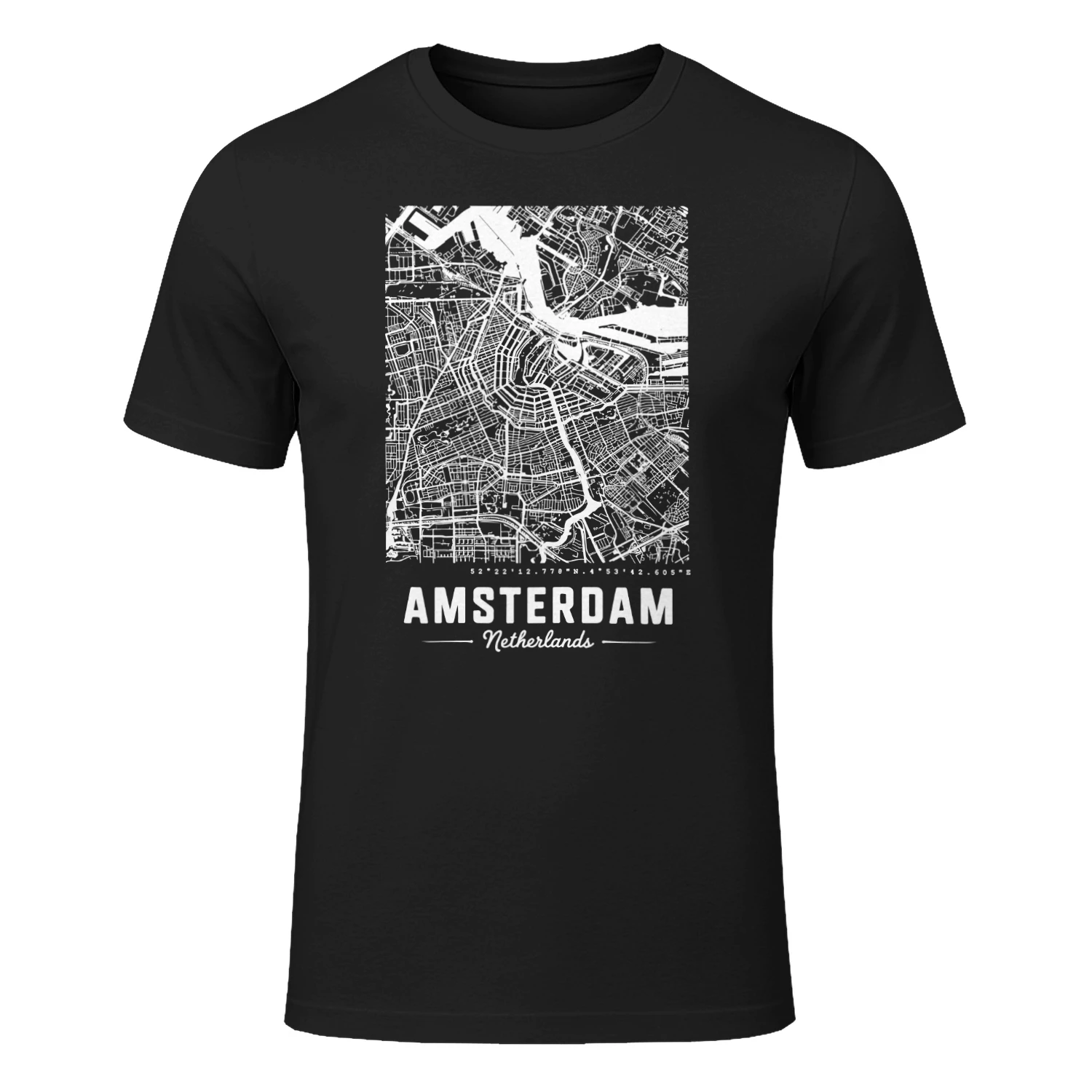 Amsterdam mapAmsterdam Stadskaart Wanddecoratie – Minimalistische Amsterdam Plattegrond Poster, Nederland Kaart Decor, Moderne City Map Kunst, Reis Cadeau