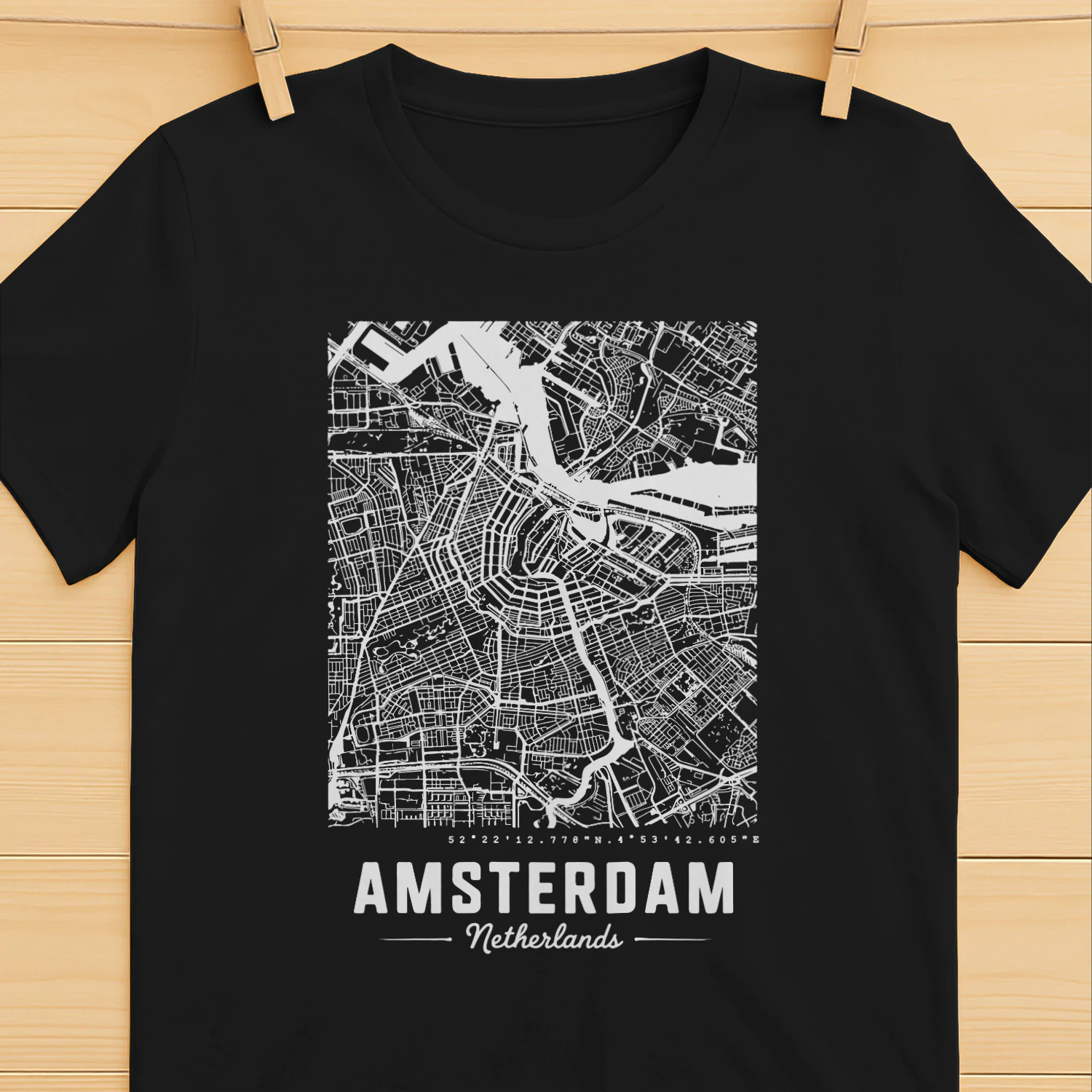Amsterdam mapAmsterdam Stadskaart Wanddecoratie – Minimalistische Amsterdam Plattegrond Poster, Nederland Kaart Decor, Moderne City Map Kunst, Reis Cadeau
