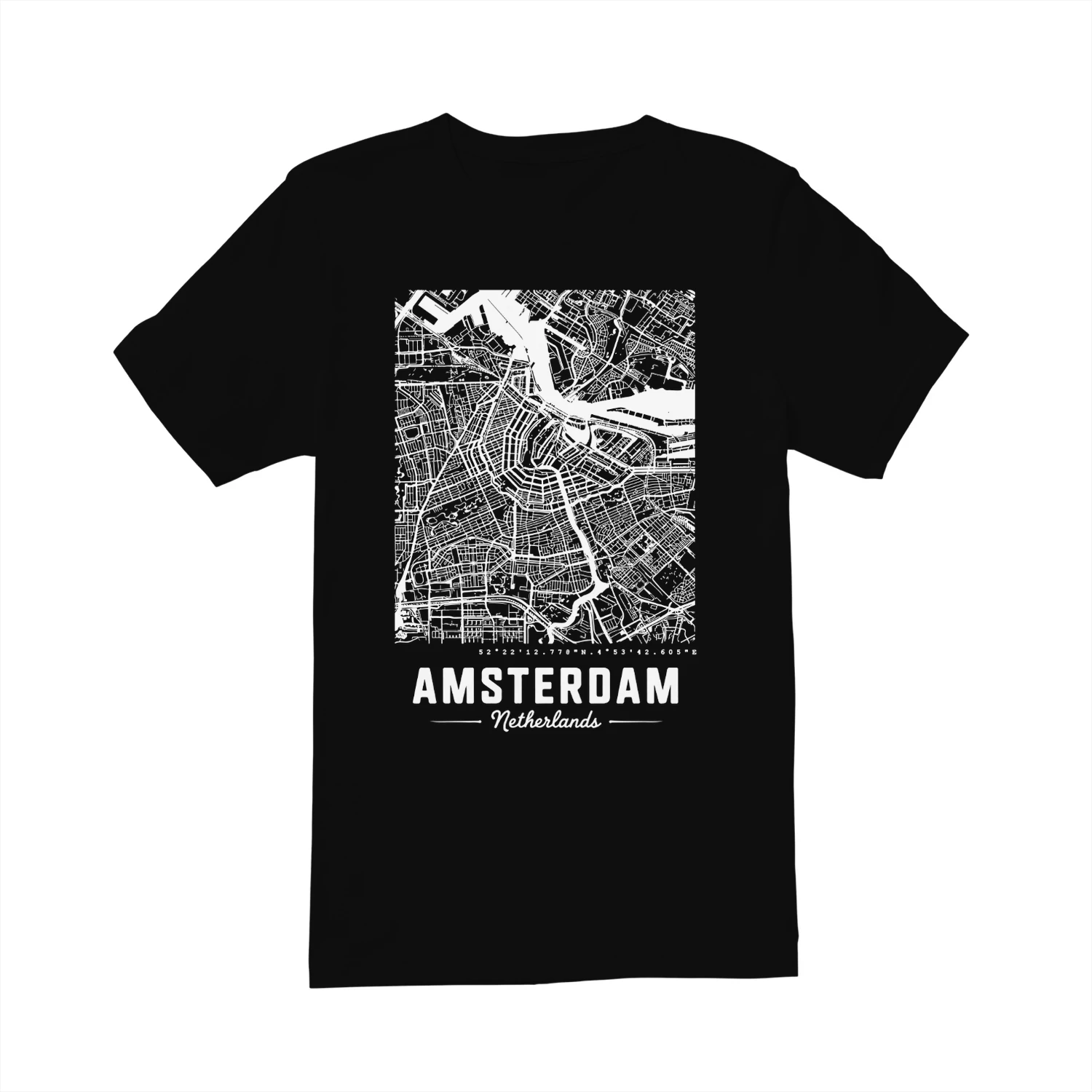Amsterdam mapAmsterdam Stadskaart Wanddecoratie – Minimalistische Amsterdam Plattegrond Poster, Nederland Kaart Decor, Moderne City Map Kunst, Reis Cadeau
