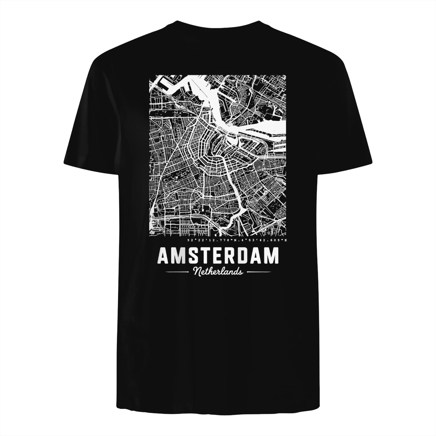 Amsterdam mapAmsterdam Stadskaart Wanddecoratie – Minimalistische Amsterdam Plattegrond Poster, Nederland Kaart Decor, Moderne City Map Kunst, Reis Cadeau