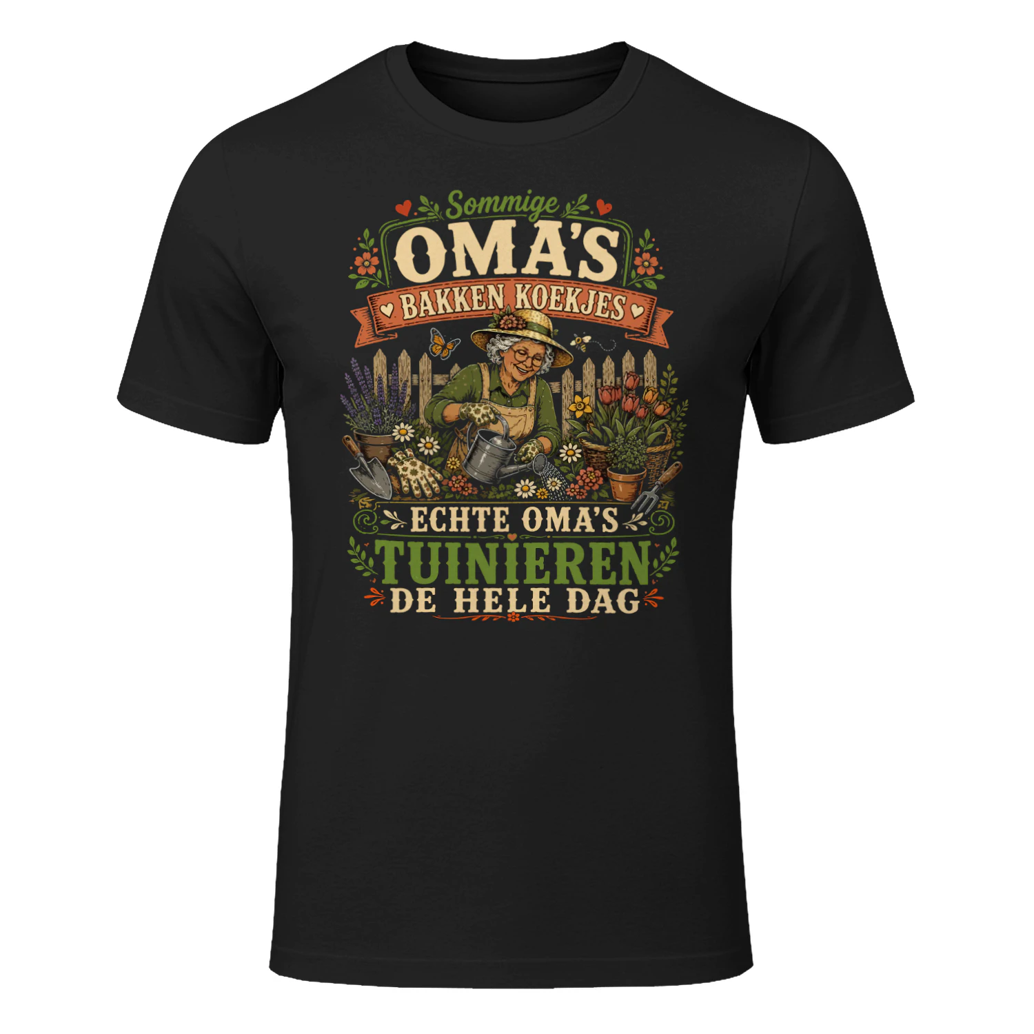 Sommige Oma's Bakken Koekjes, Echte Oma's Tuinieren De Hele Dag T-Shirt | Grappig Oma Tuinieren Shirt | Cadeau voor Oma
