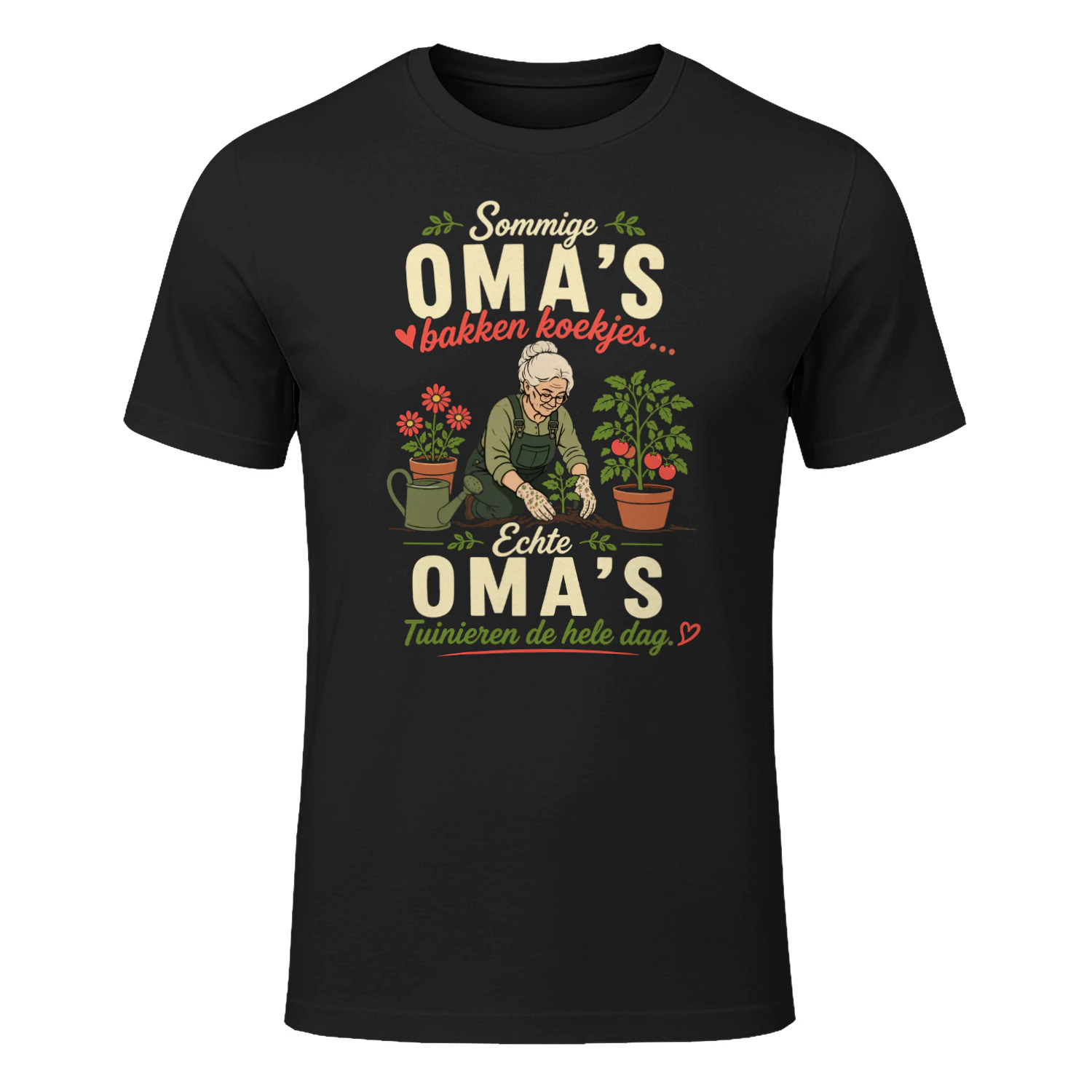 Sommige Oma's Bakken Koekjes, Echte Oma's Tuinieren De Hele Dag T-Shirt | Grappig Oma Tuinieren Shirt Cadeau voor Oma