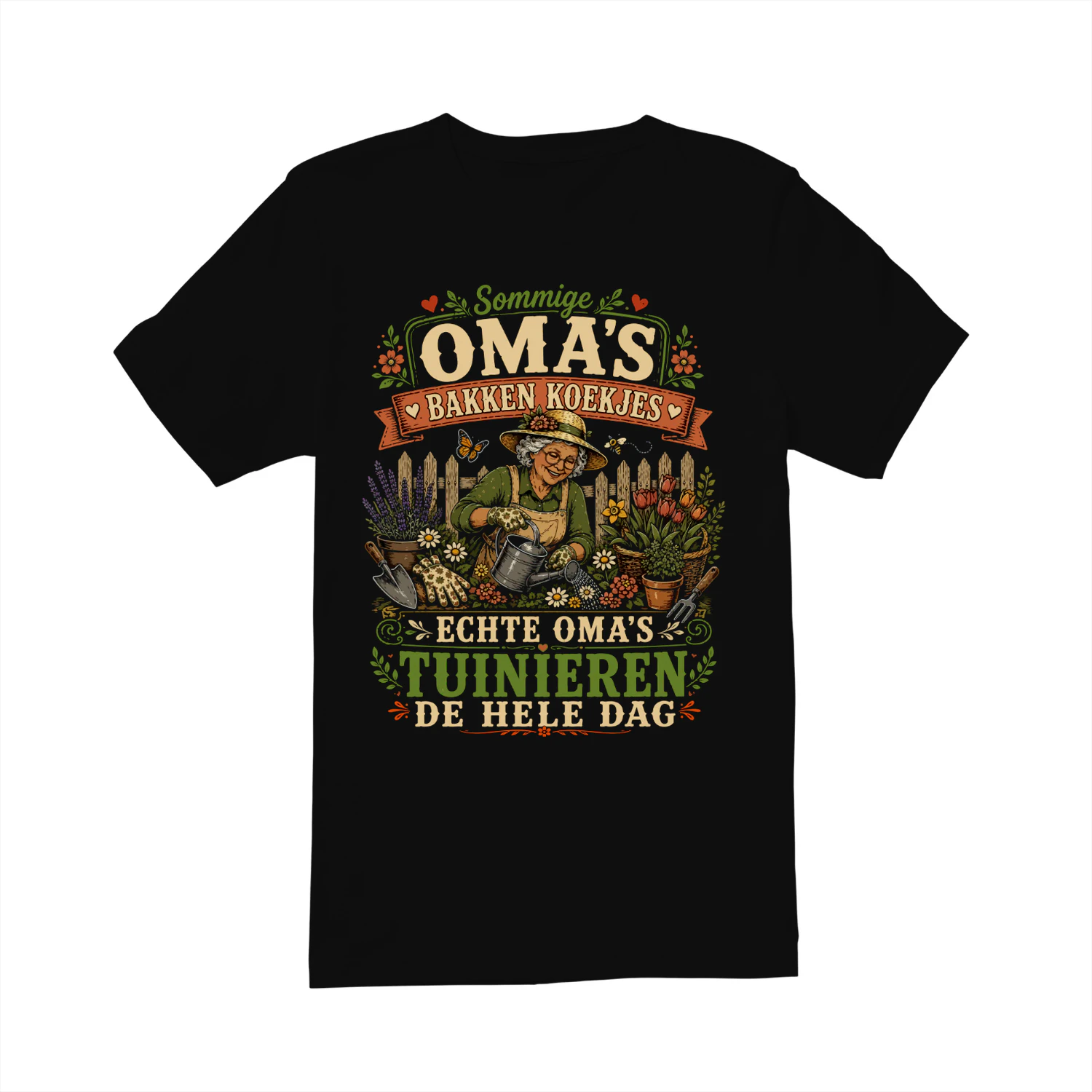 Sommige Oma's Bakken Koekjes, Echte Oma's Tuinieren De Hele Dag T-Shirt | Grappig Oma Tuinieren Shirt | Cadeau voor Oma