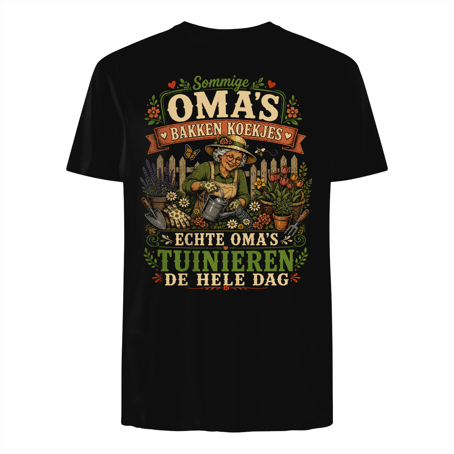 Sommige Oma's Bakken Koekjes, Echte Oma's Tuinieren De Hele Dag T-Shirt | Grappig Oma Tuinieren Shirt | Cadeau voor Oma