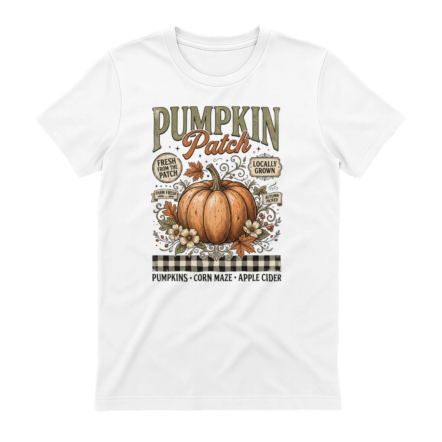 Retro Pumpkin Patch Autumn