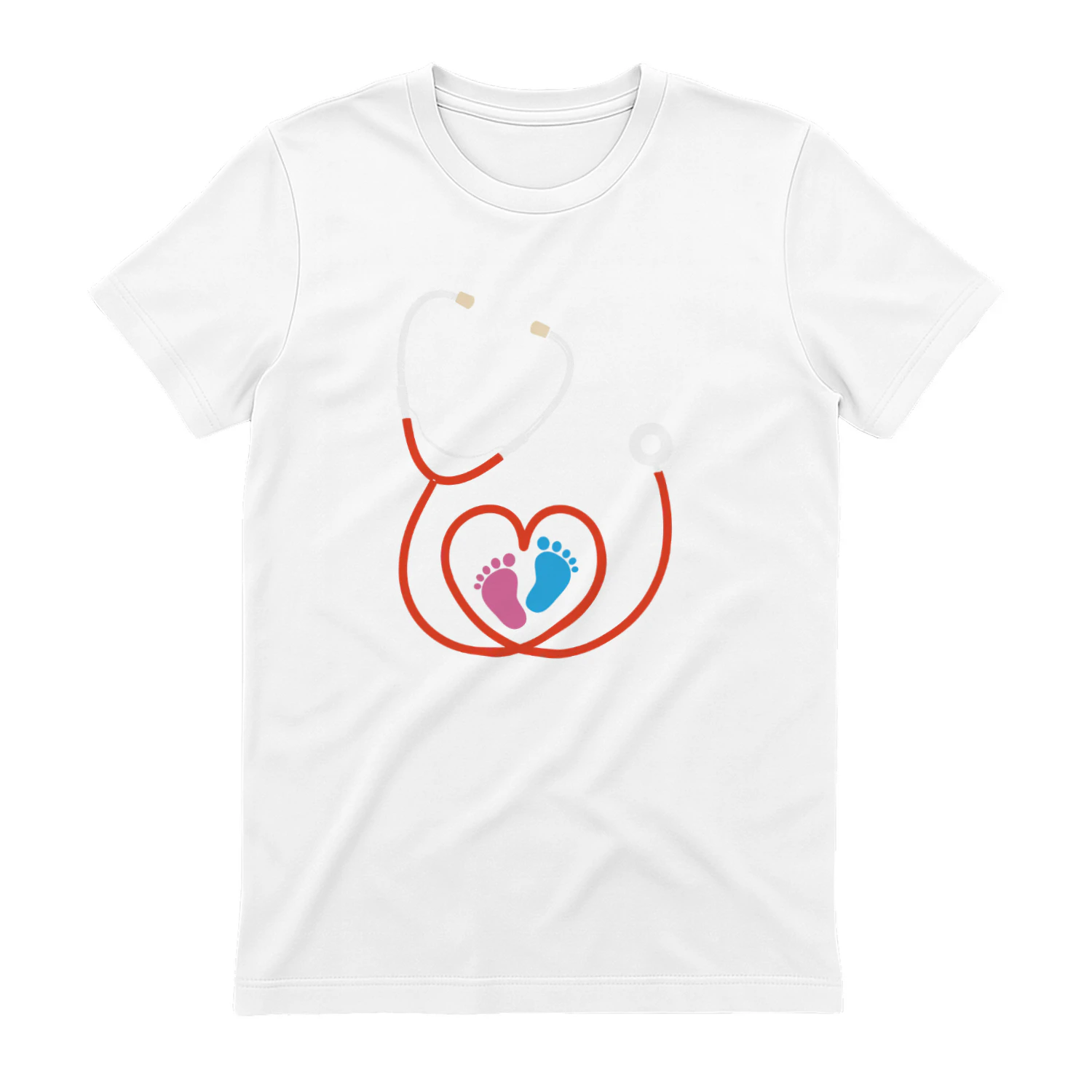Stethoscope Heart Baby Feet