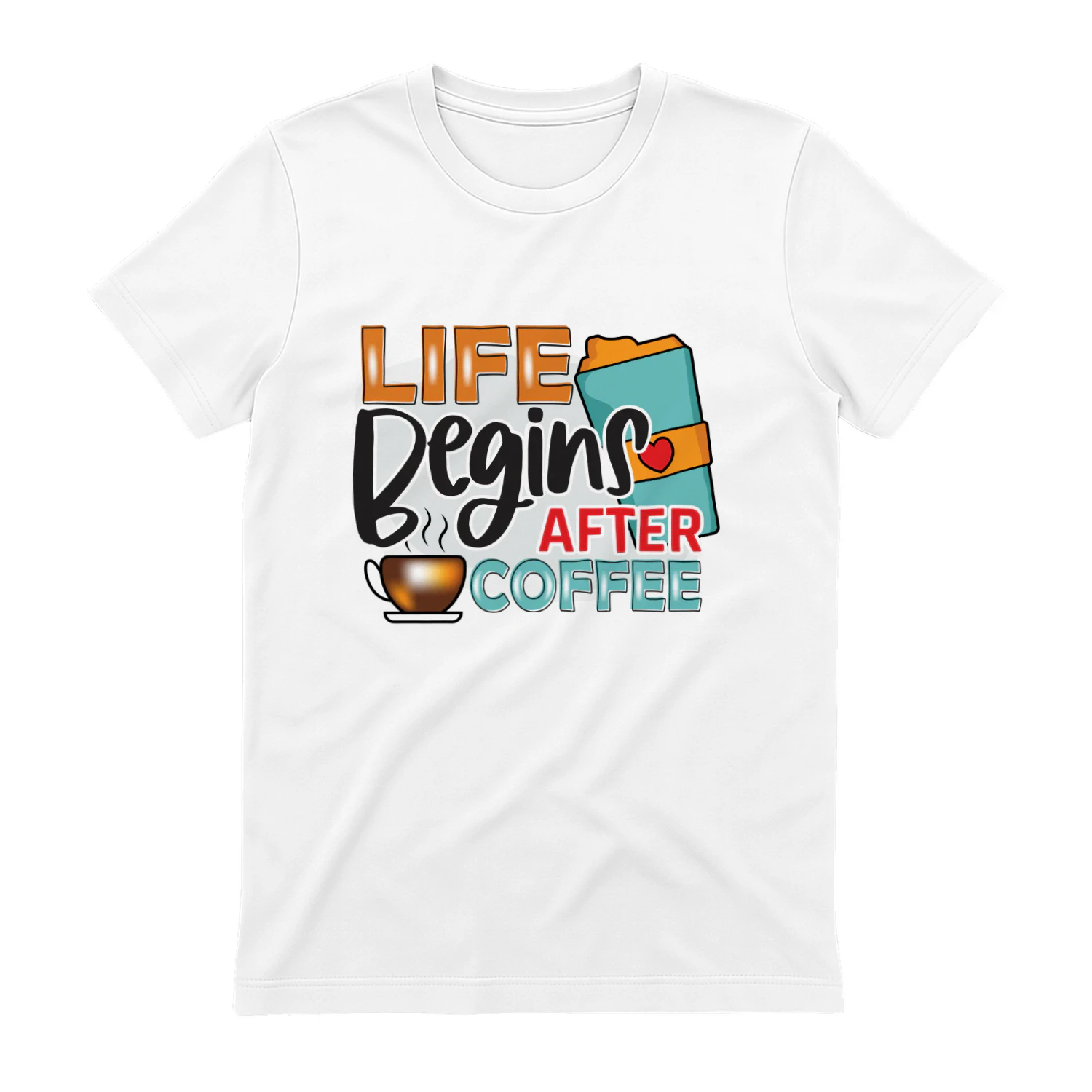 Life Begins After Coffee (Orange)