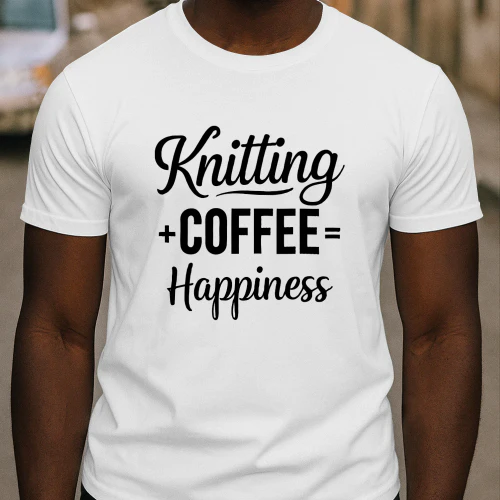 Knitting and Coffee Happiness