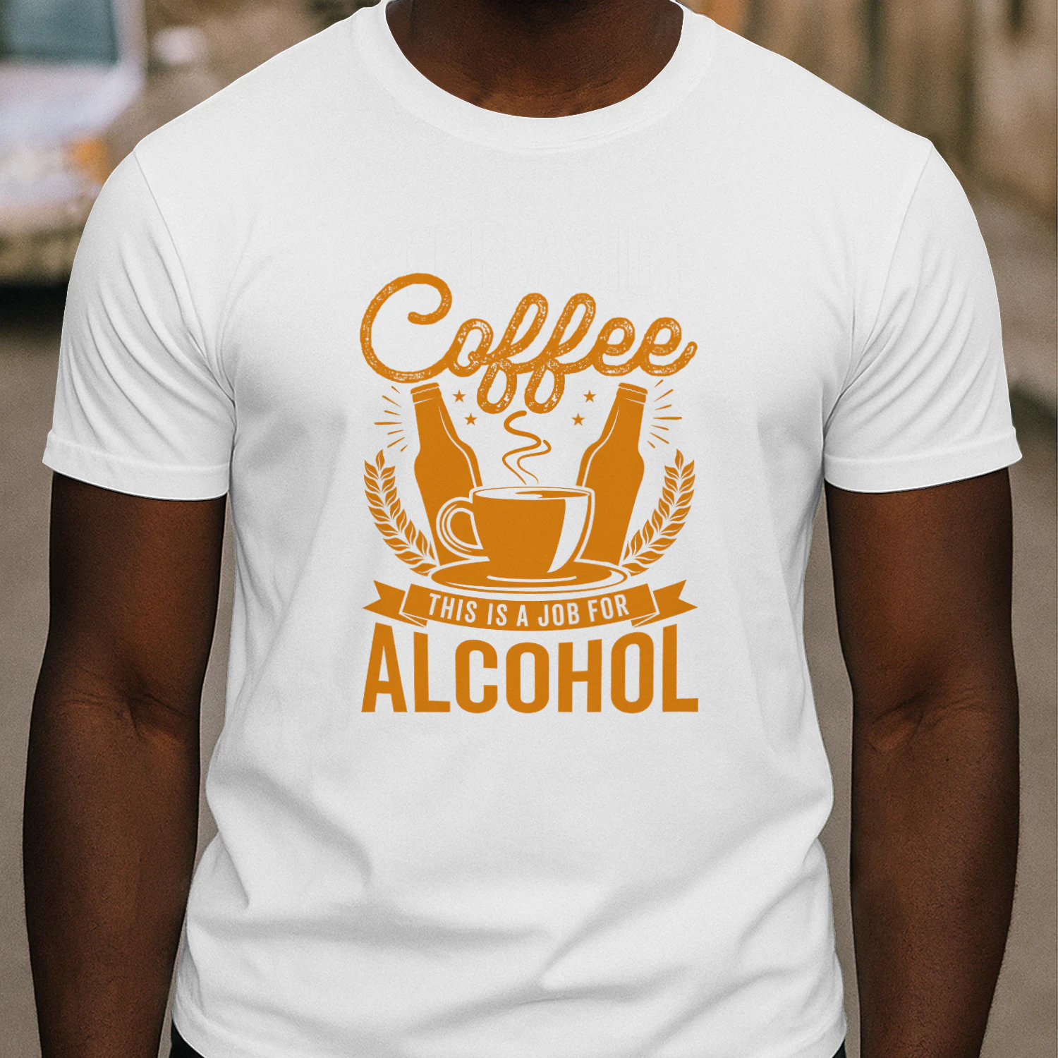 Step Coffee Typography Vector