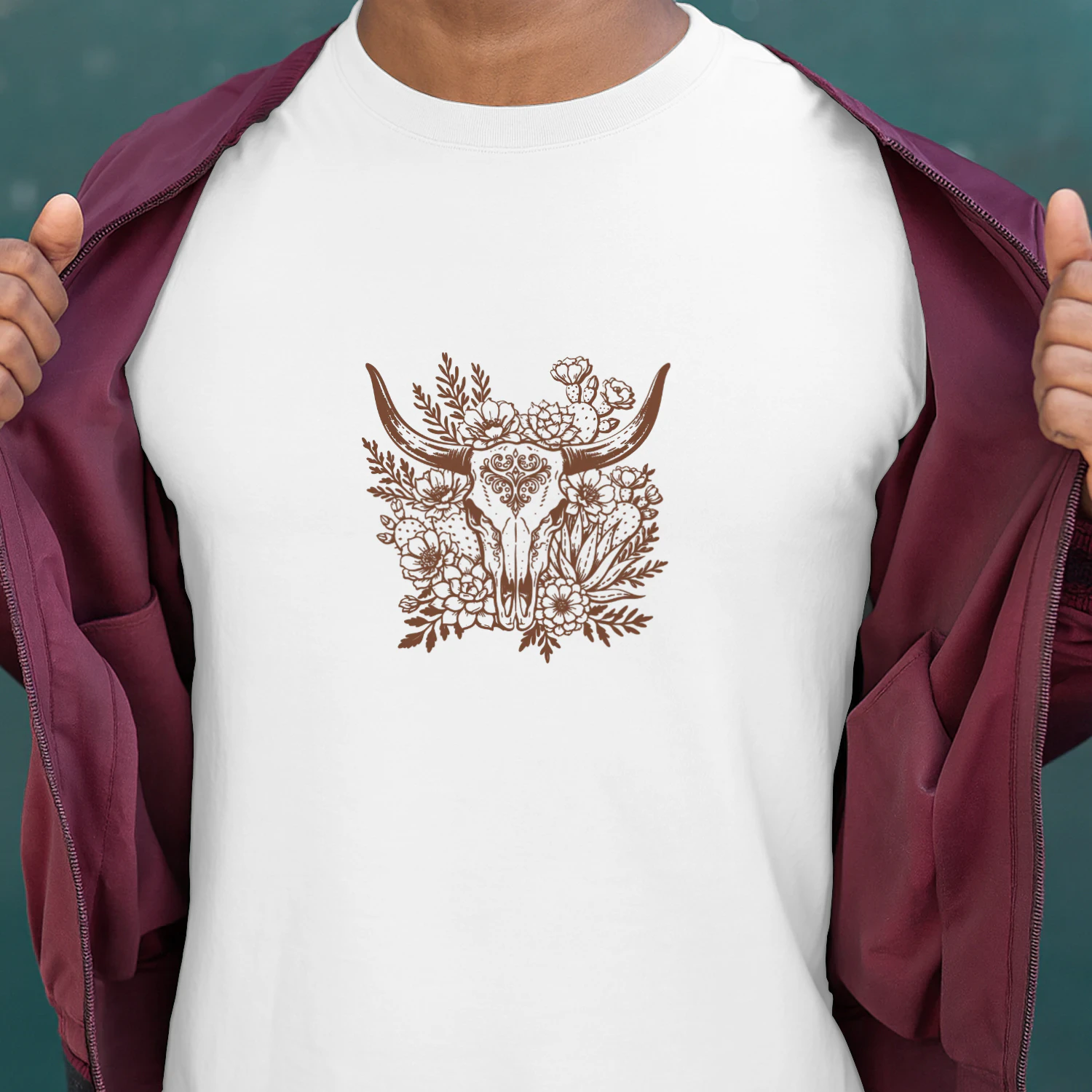Longhorn Skull Floral Crown