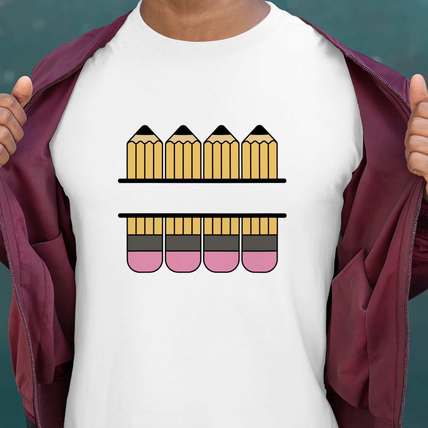 Pencil Monogram Teacher Appreciation