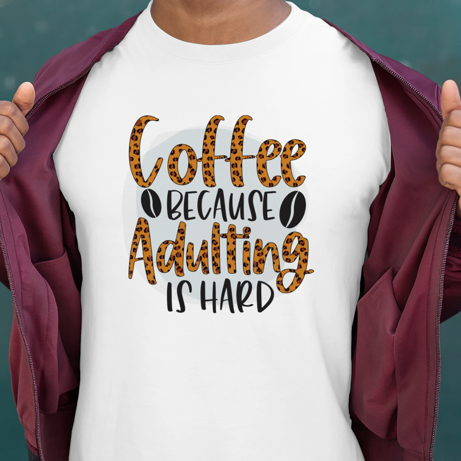 Coffee Because Adulting IS Hard (Orange)