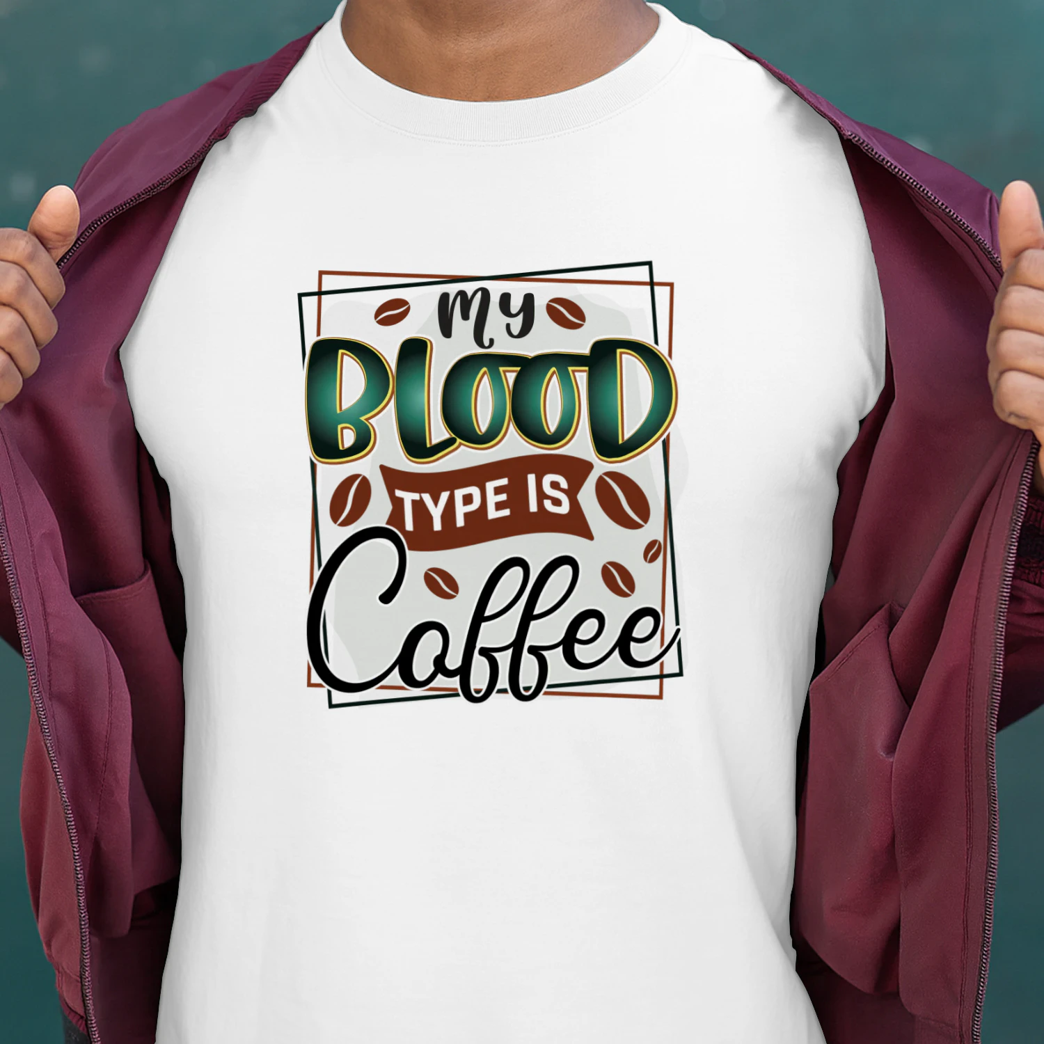 My Blood Type IS Coffee (Orange)
