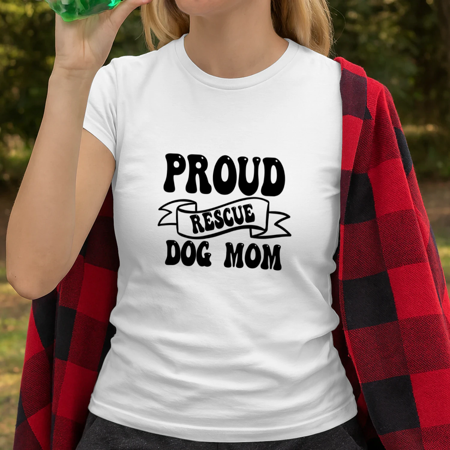 Proud Rescue Dog Mom RETRO