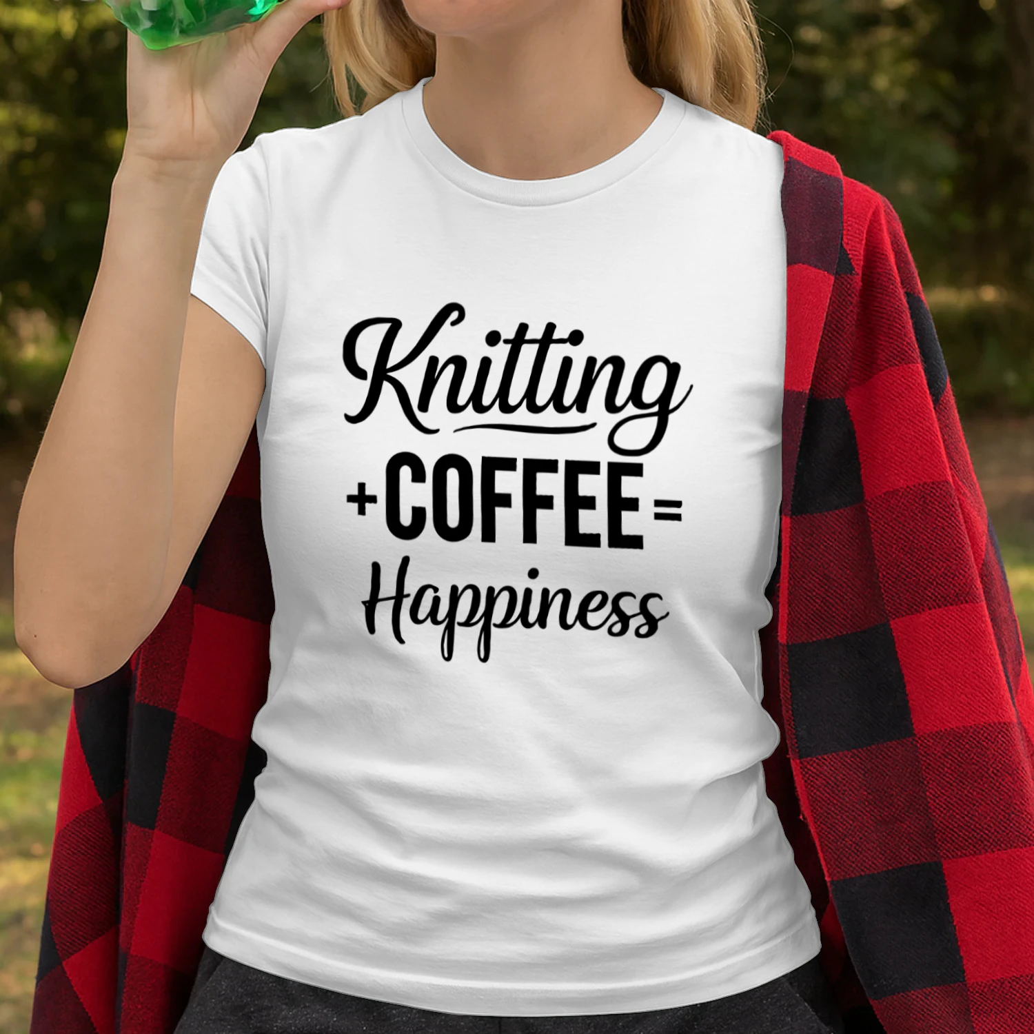 Knitting and Coffee Happiness