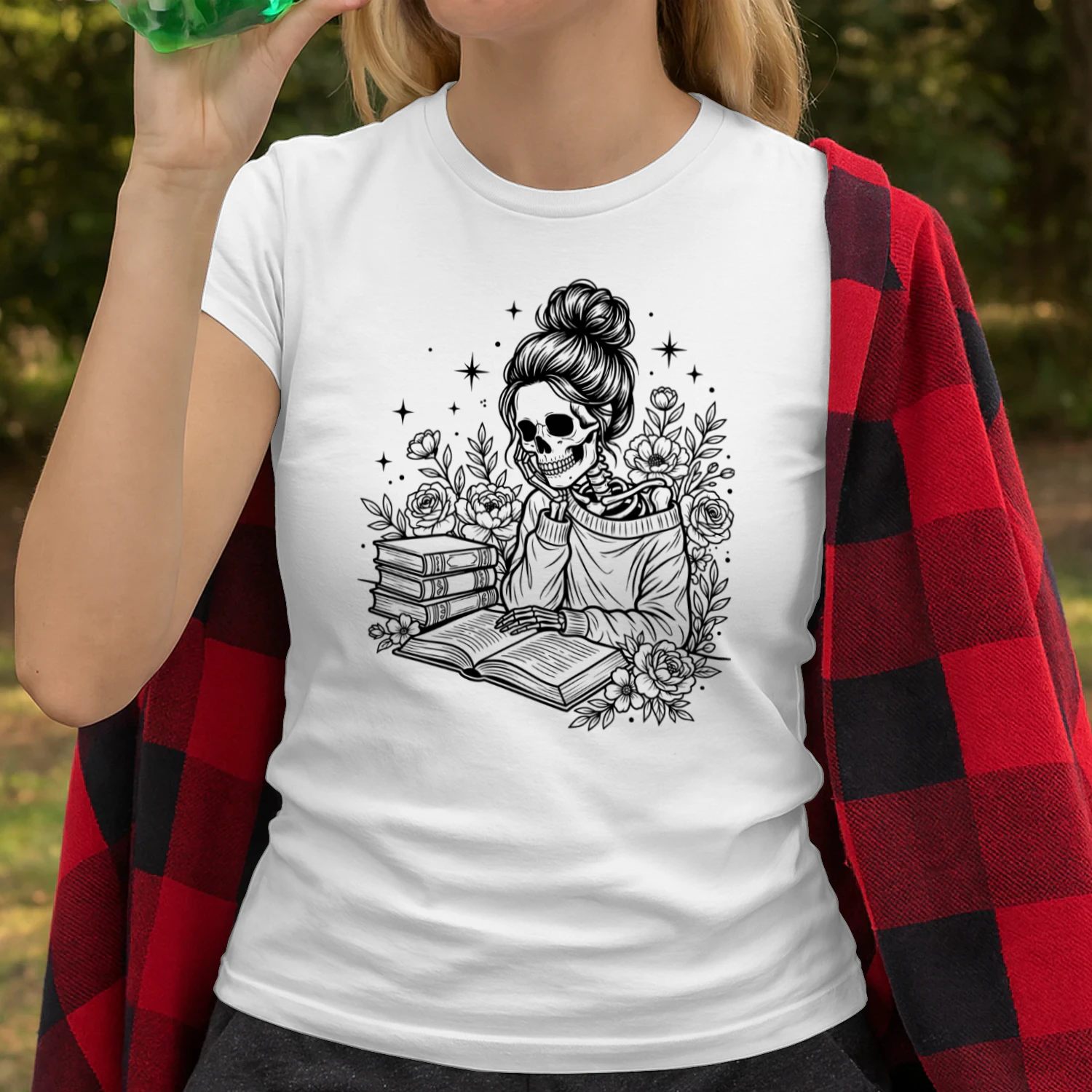 Skeleton Floral Reading