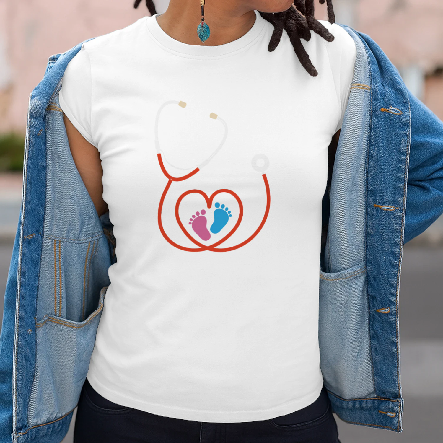 Stethoscope Heart Baby Feet