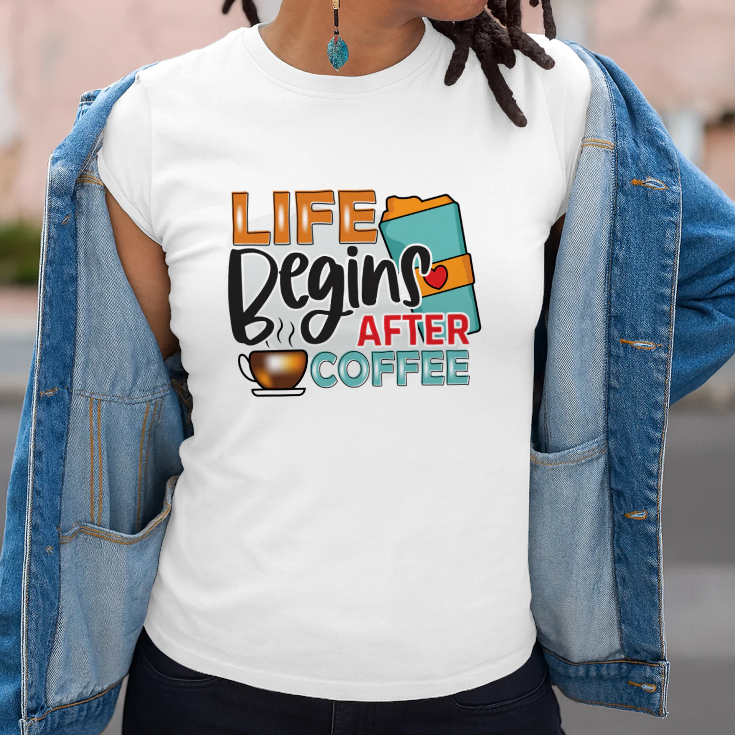 Life Begins After Coffee (Orange)