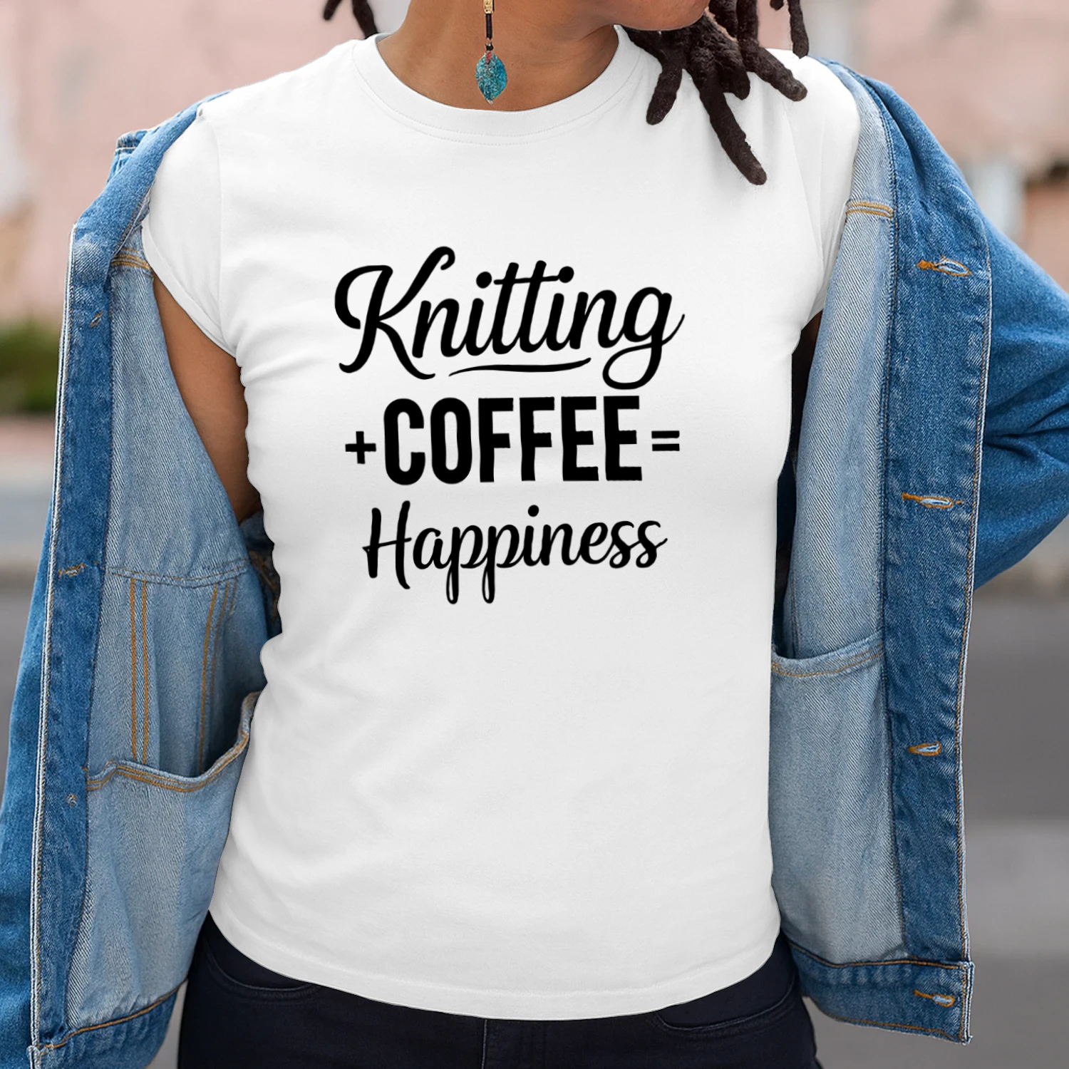 Knitting and Coffee Happiness