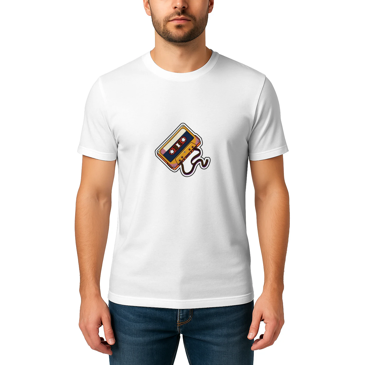 Retro Cassette Tape Unraveled