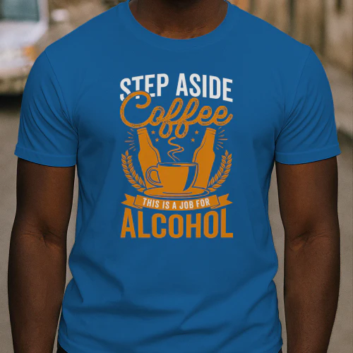 Step Coffee Typography Vector