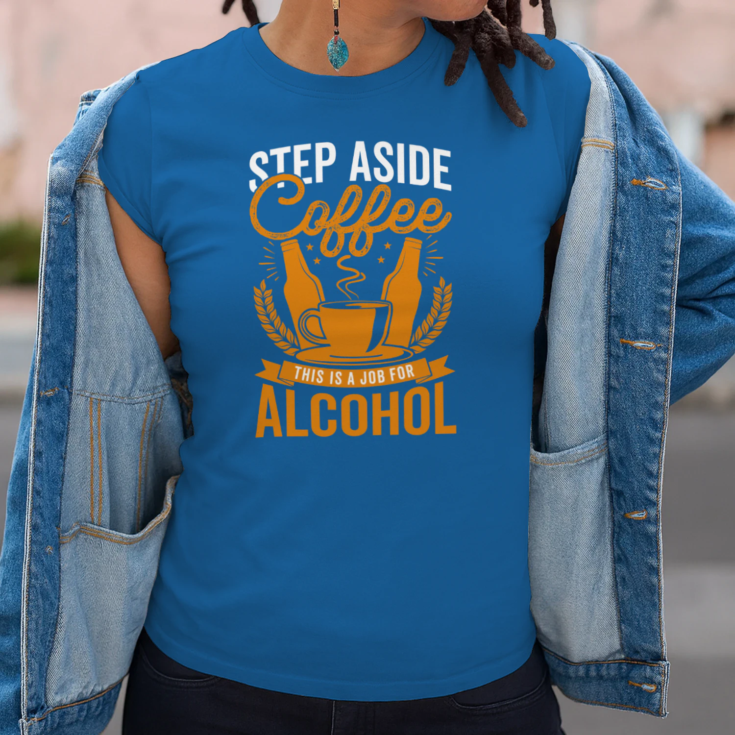 Step Coffee Typography Vector