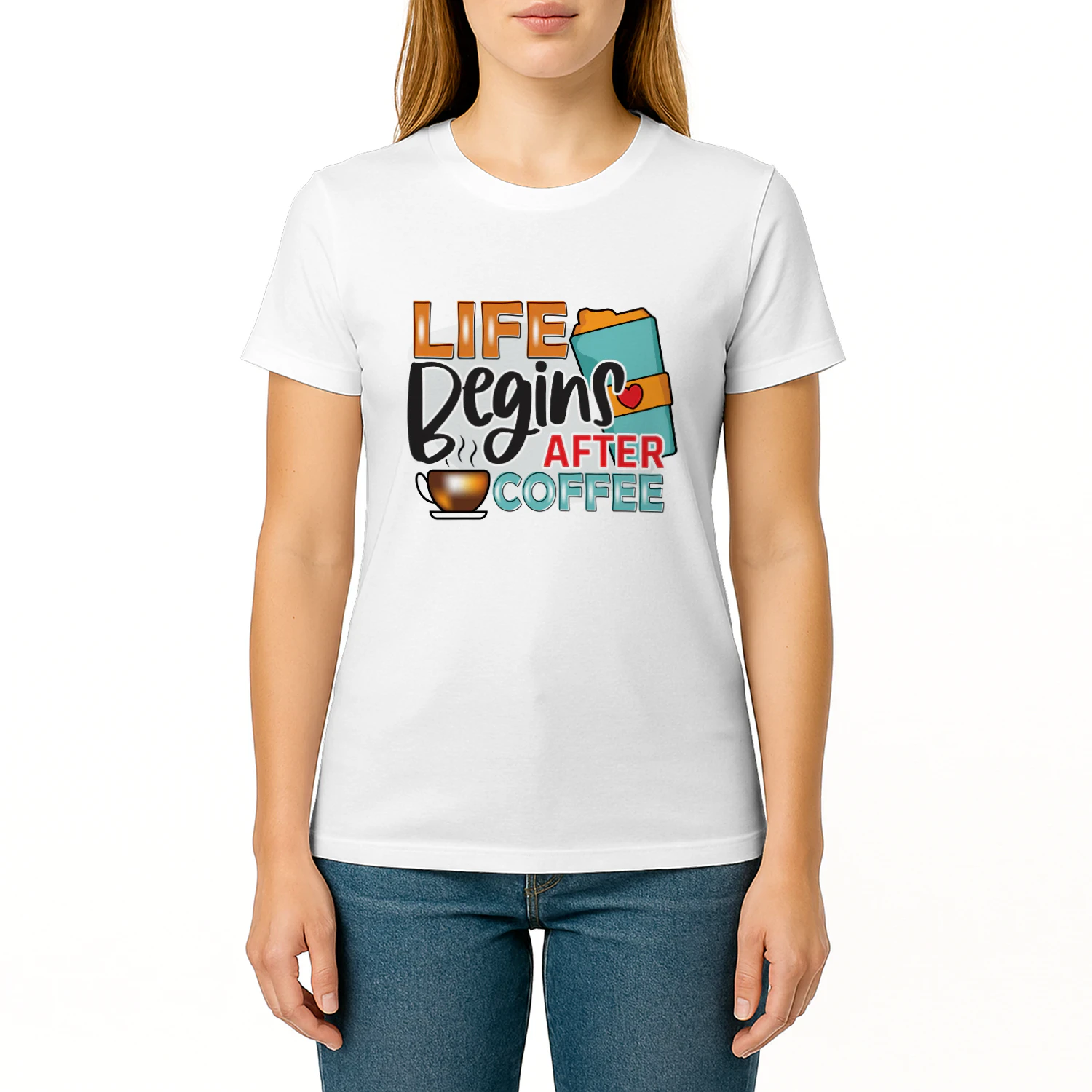 Life Begins After Coffee (Orange)