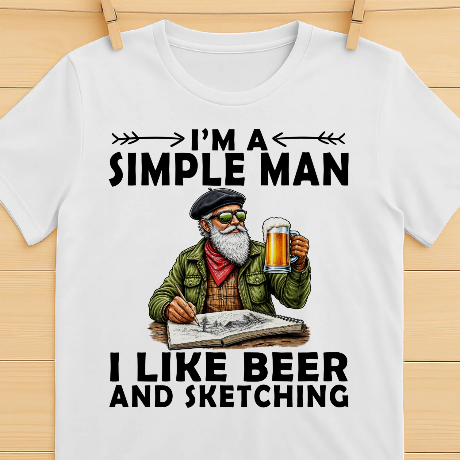 sketching-simple-man