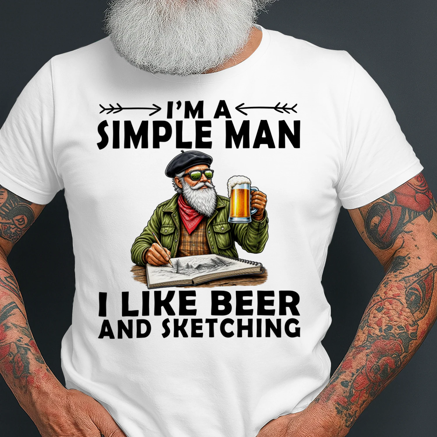 sketching-simple-man