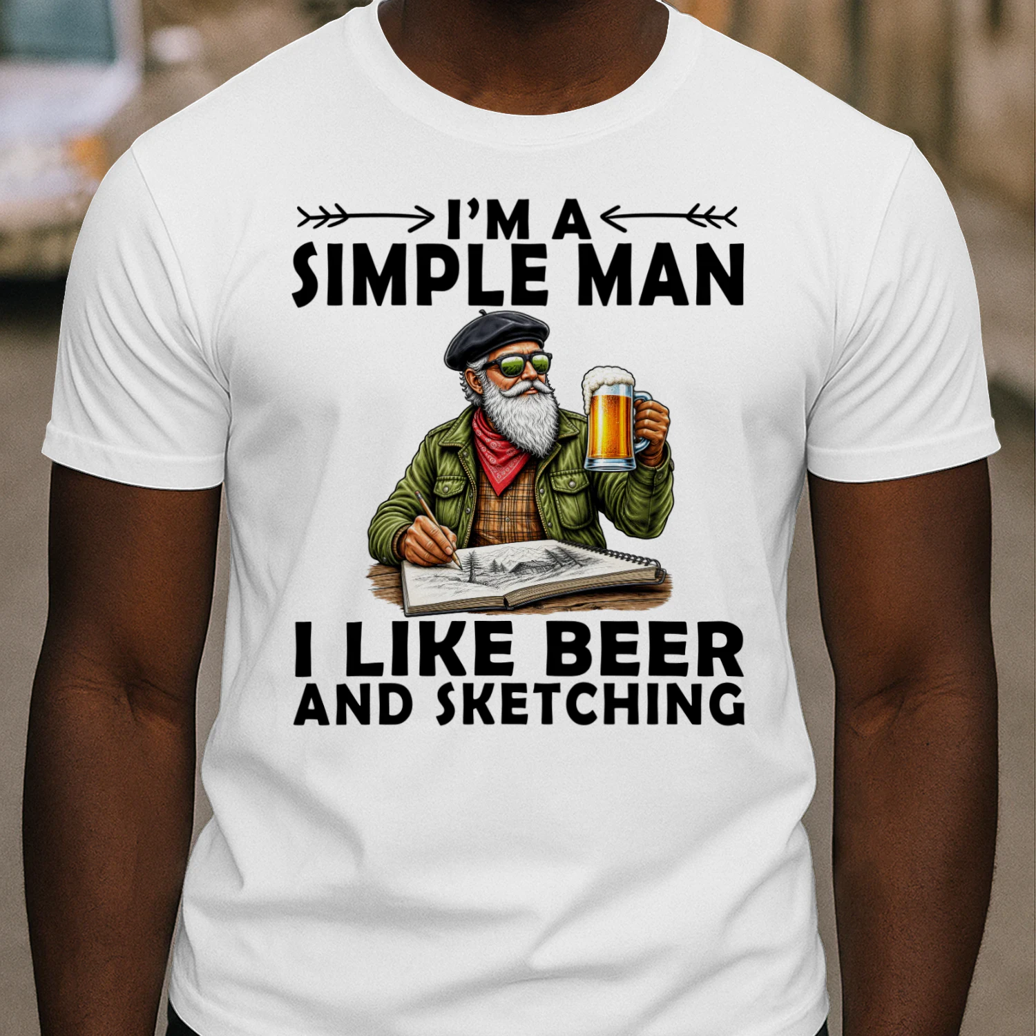 sketching-simple-man