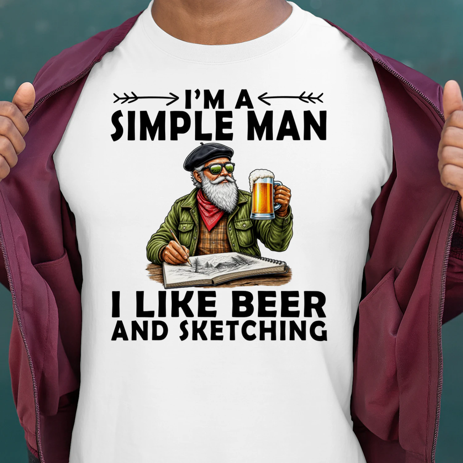 sketching-simple-man