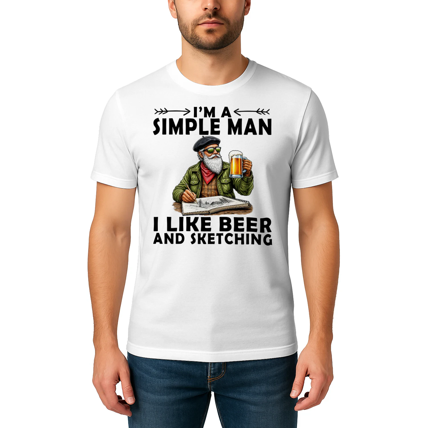 sketching-simple-man