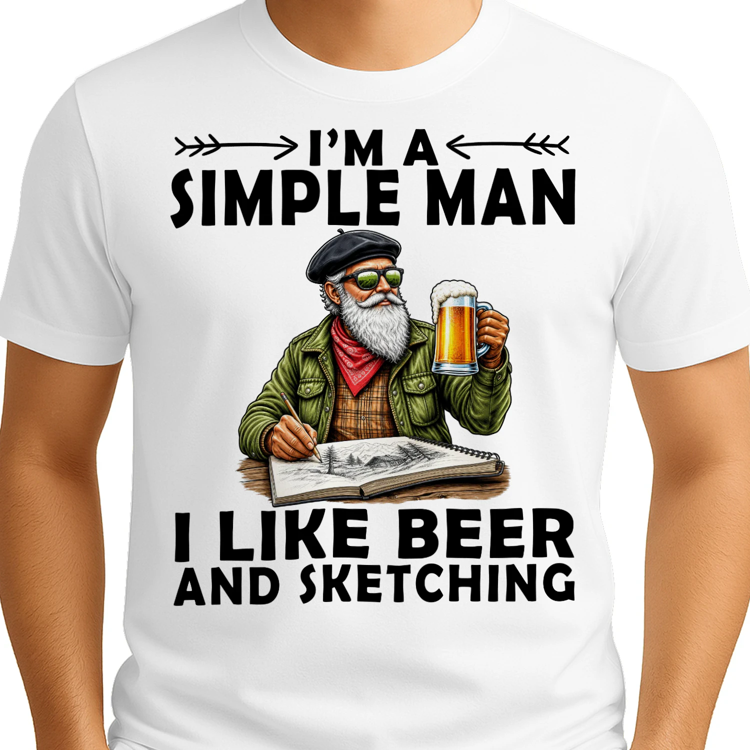 sketching-simple-man