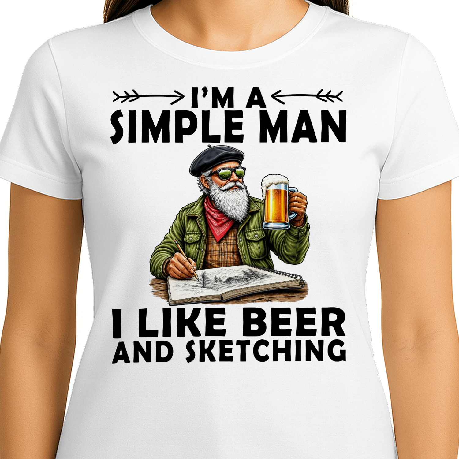 sketching-simple-man