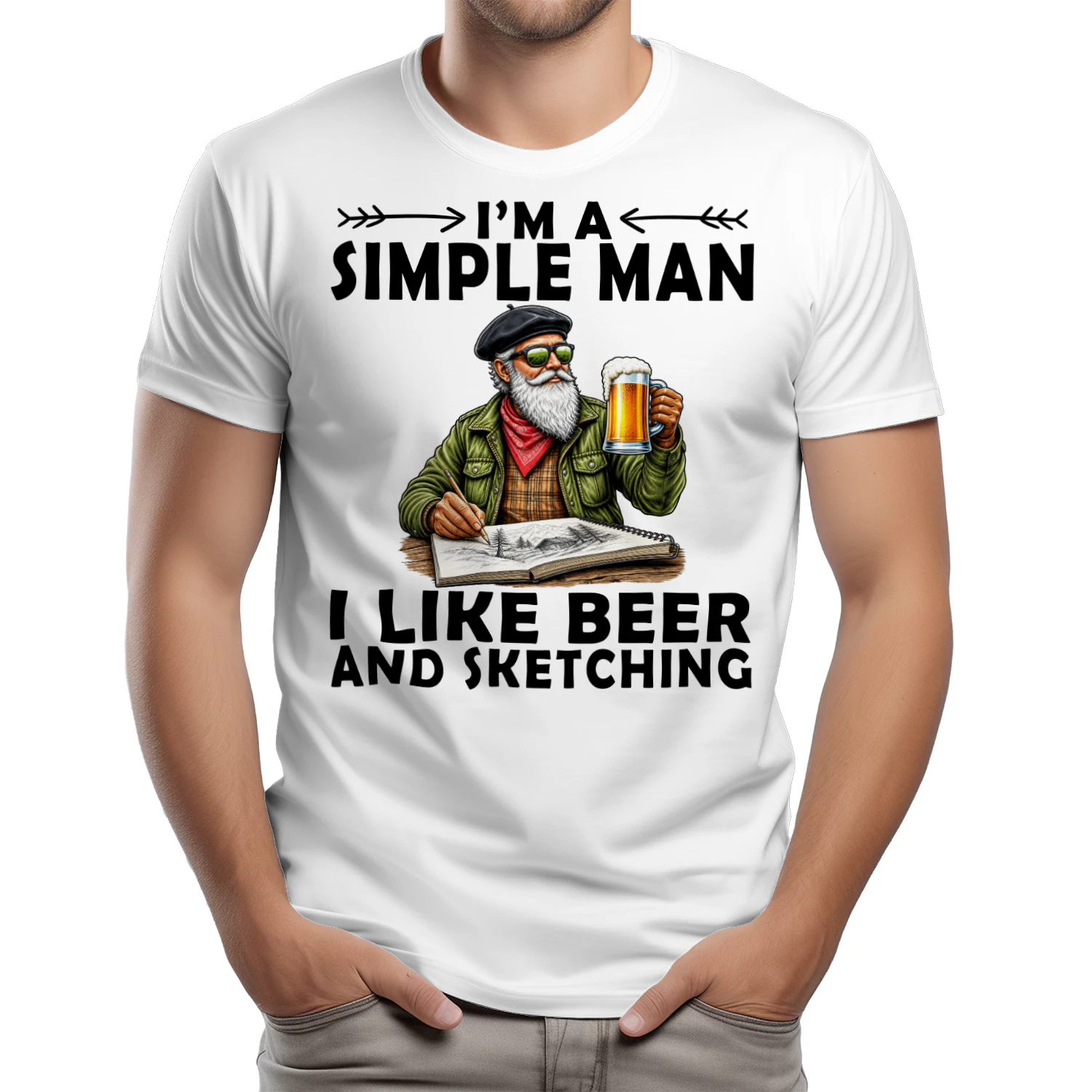 sketching-simple-man