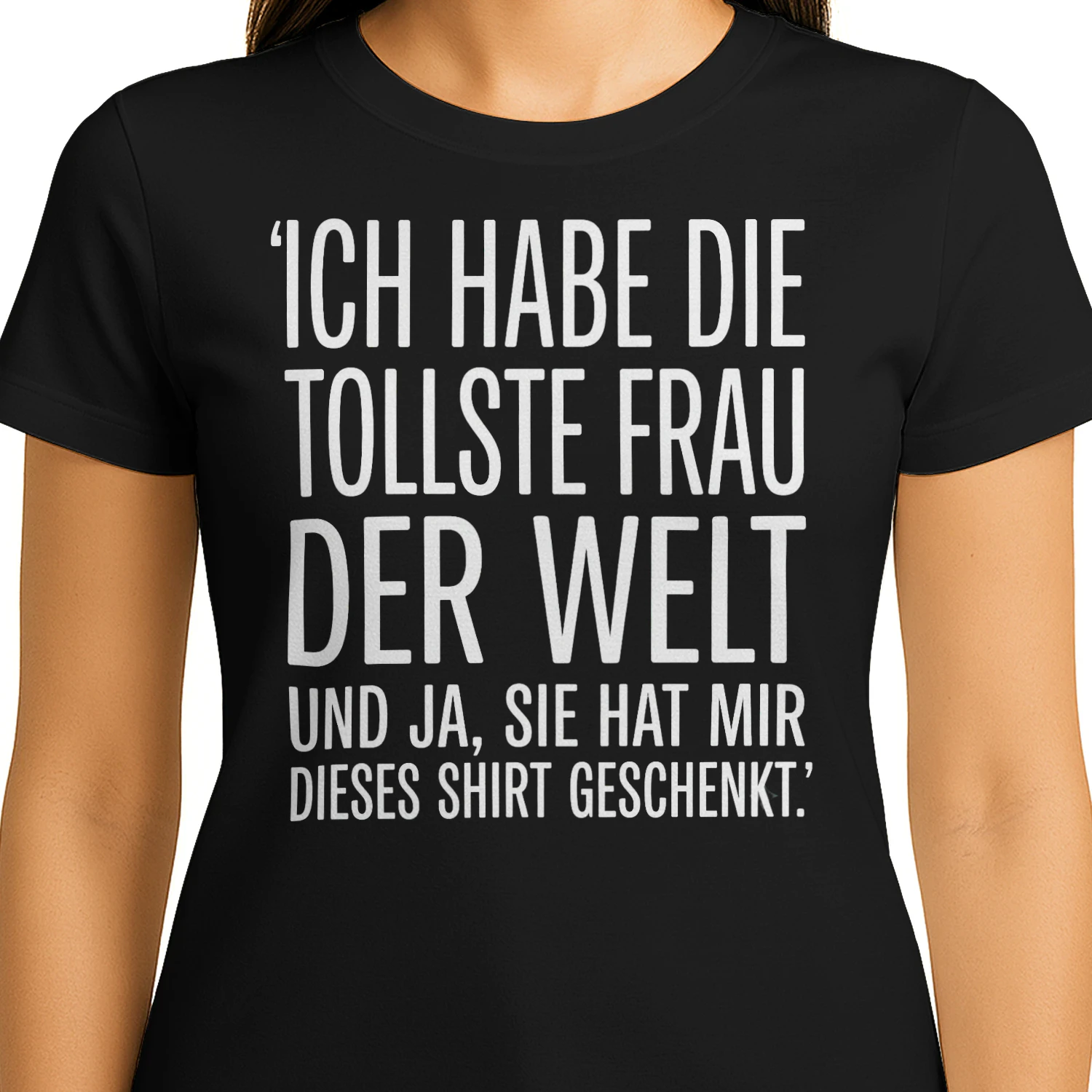 Funny German Husband Shirt | Ich Habe Die Tollste Frau Der Welt | Gift from Wife | German Quote T-Shirt | Husband Gift Idea