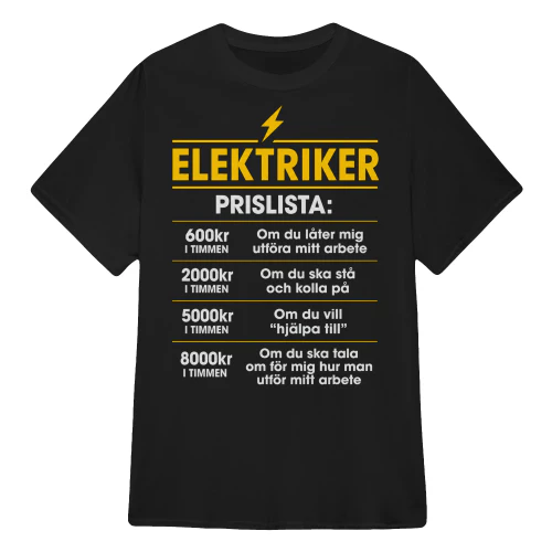 ELEKTRIKERNS PRISLISTA