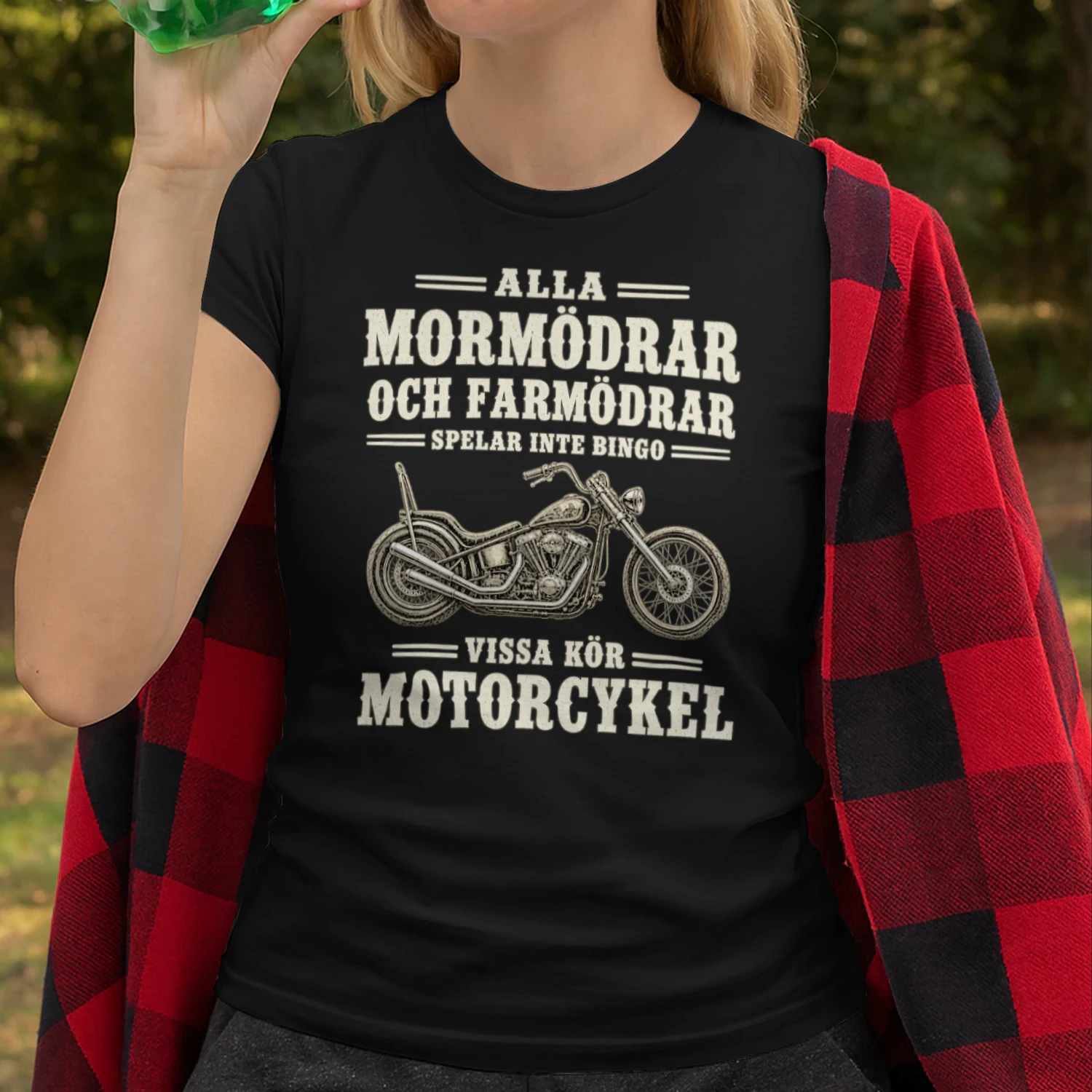 🏍️ Alla Mormödrar och Farmödrar Spelar Inte Bingo – Motorcykeltröja