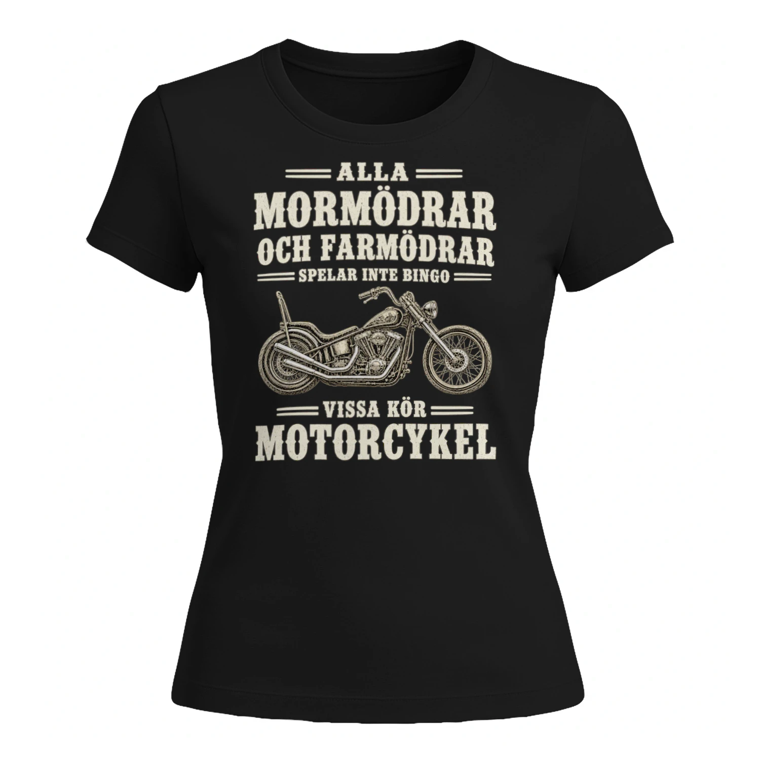 🏍️ Alla Mormödrar och Farmödrar Spelar Inte Bingo – Motorcykeltröja