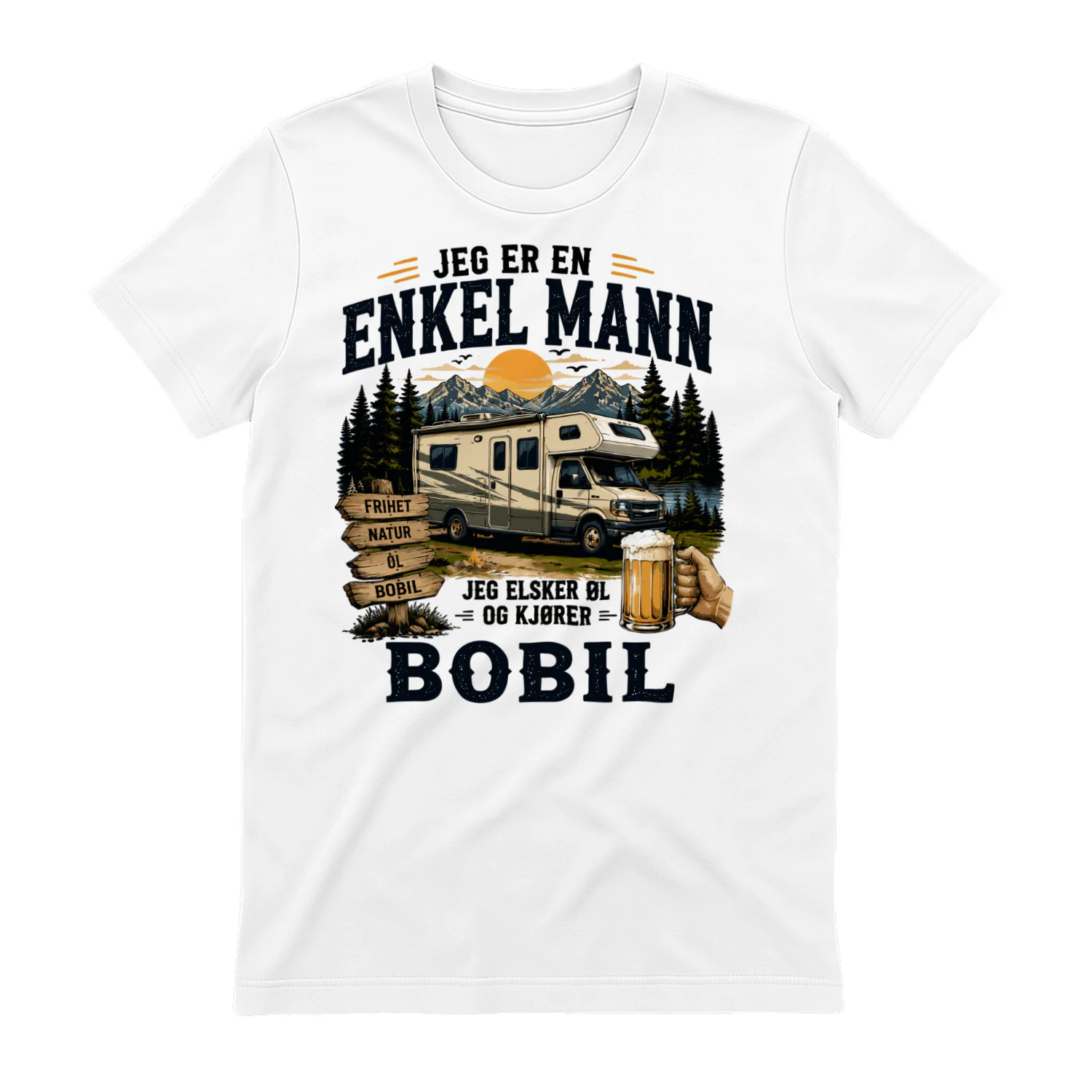 Jeg Er En Enkel Mann Jeg Elsker Øl Og Kjører Bobil