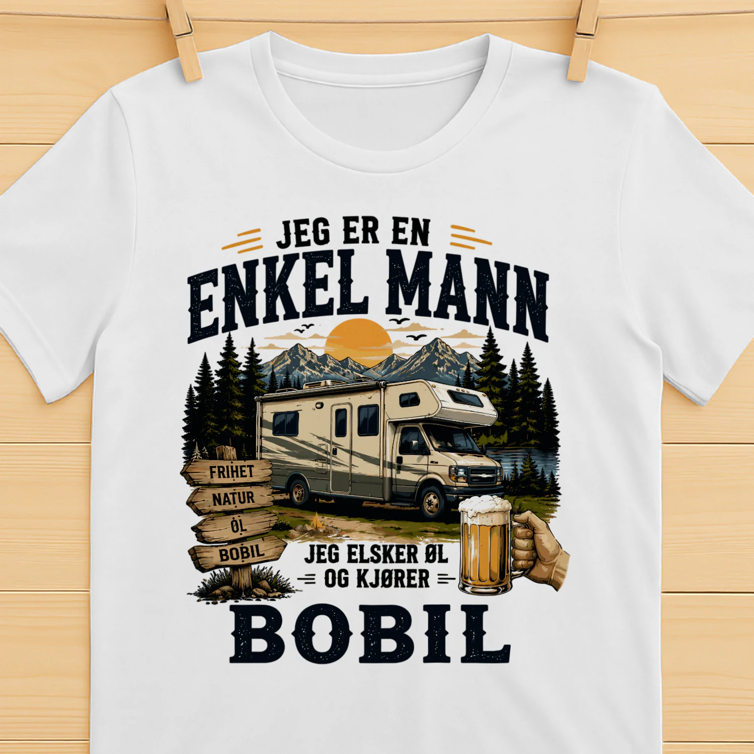 Jeg Er En Enkel Mann Jeg Elsker Øl Og Kjører Bobil