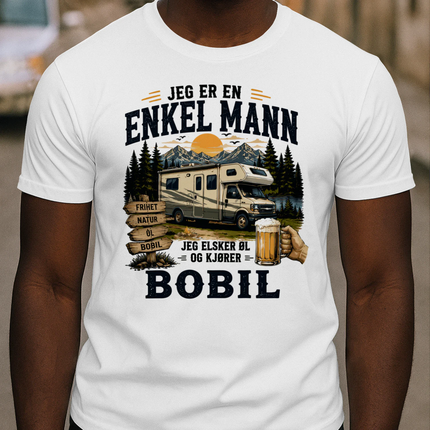 Jeg Er En Enkel Mann Jeg Elsker Øl Og Kjører Bobil