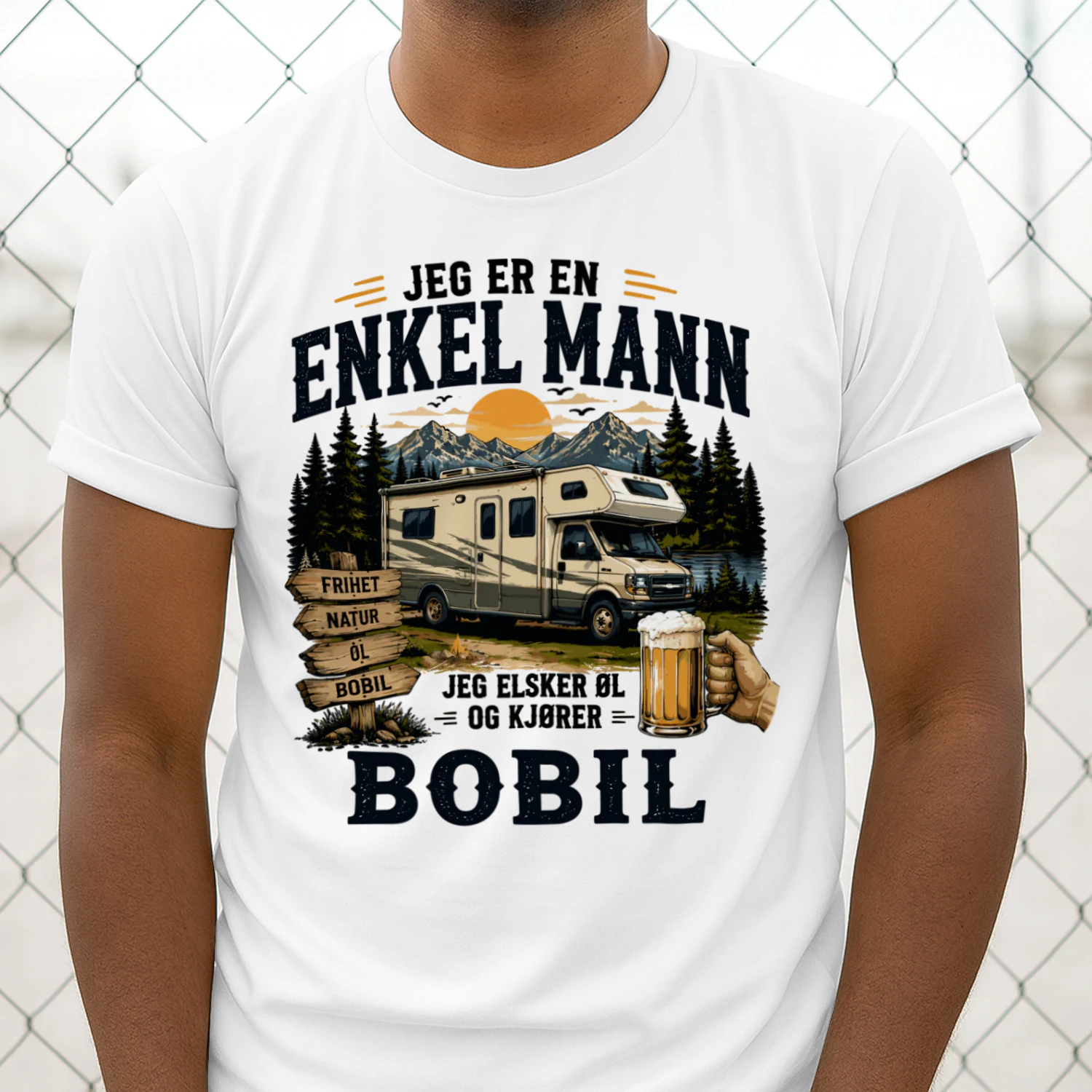 Jeg Er En Enkel Mann Jeg Elsker Øl Og Kjører Bobil