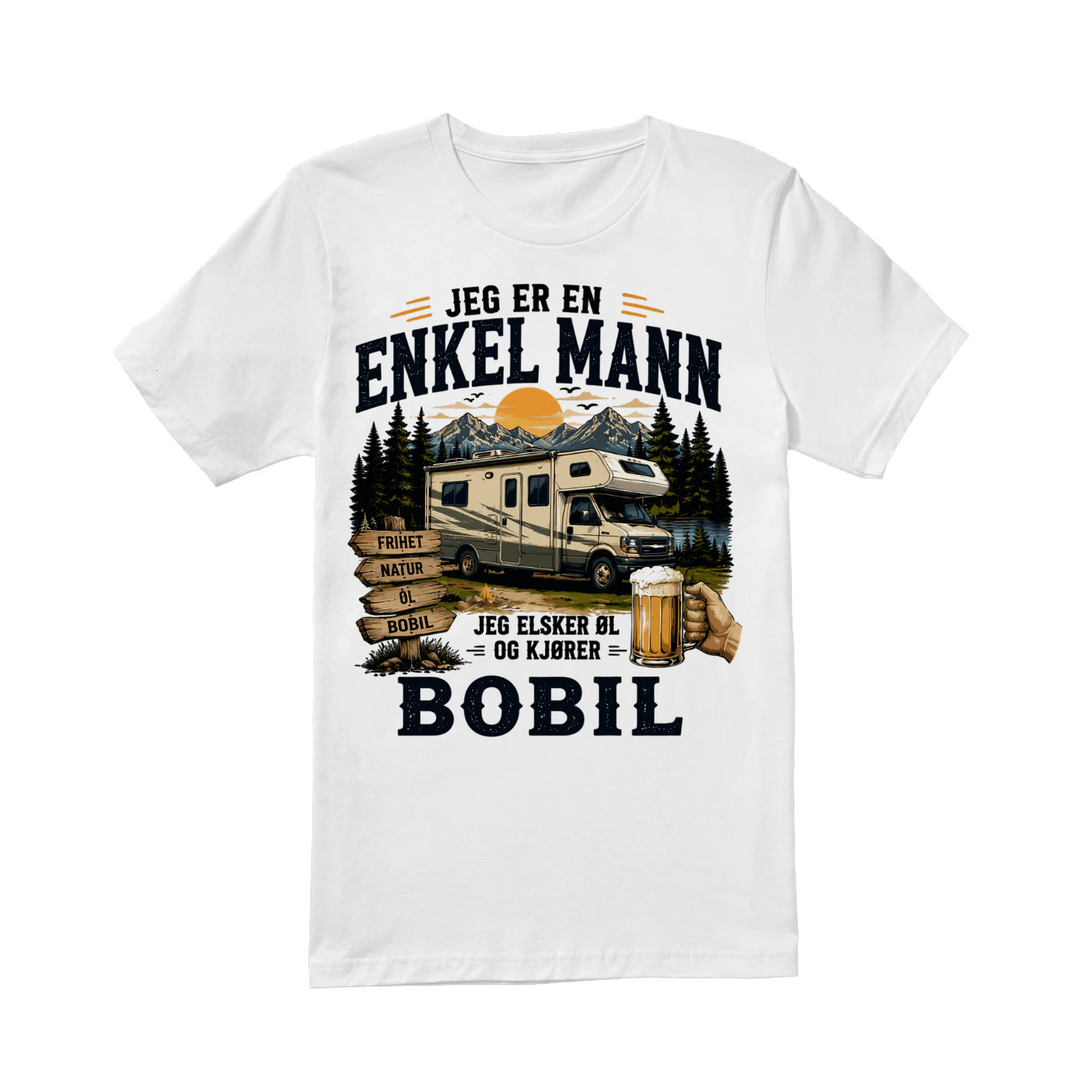 Jeg Er En Enkel Mann Jeg Elsker Øl Og Kjører Bobil